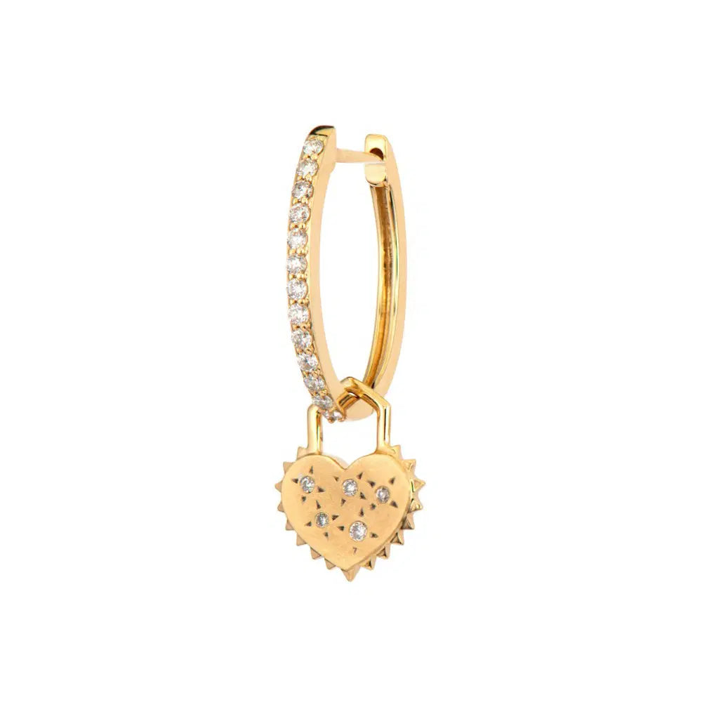 14KY Love Explosion Tiny Spiky Ear Charms