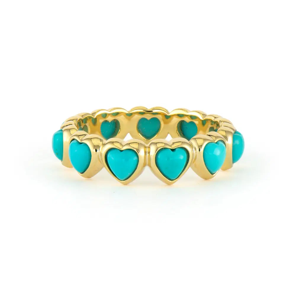 Show Your Love Turquoise Heart Band