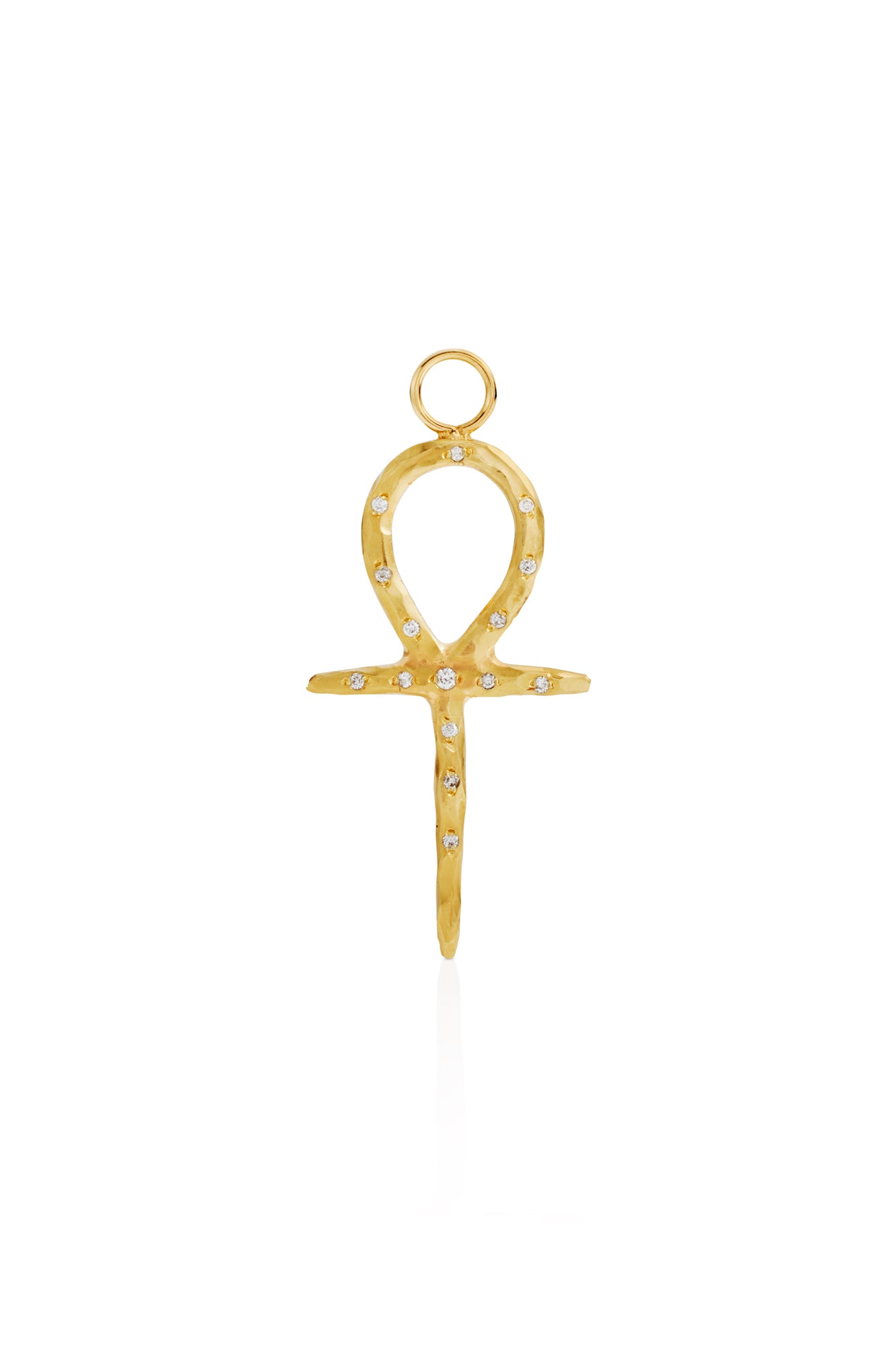 18KY Key of Life Cross