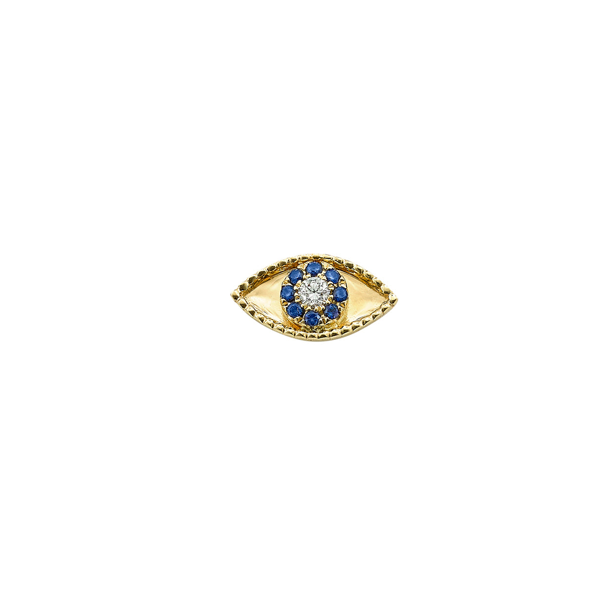 14KY Third Eye Stud with Sapphire