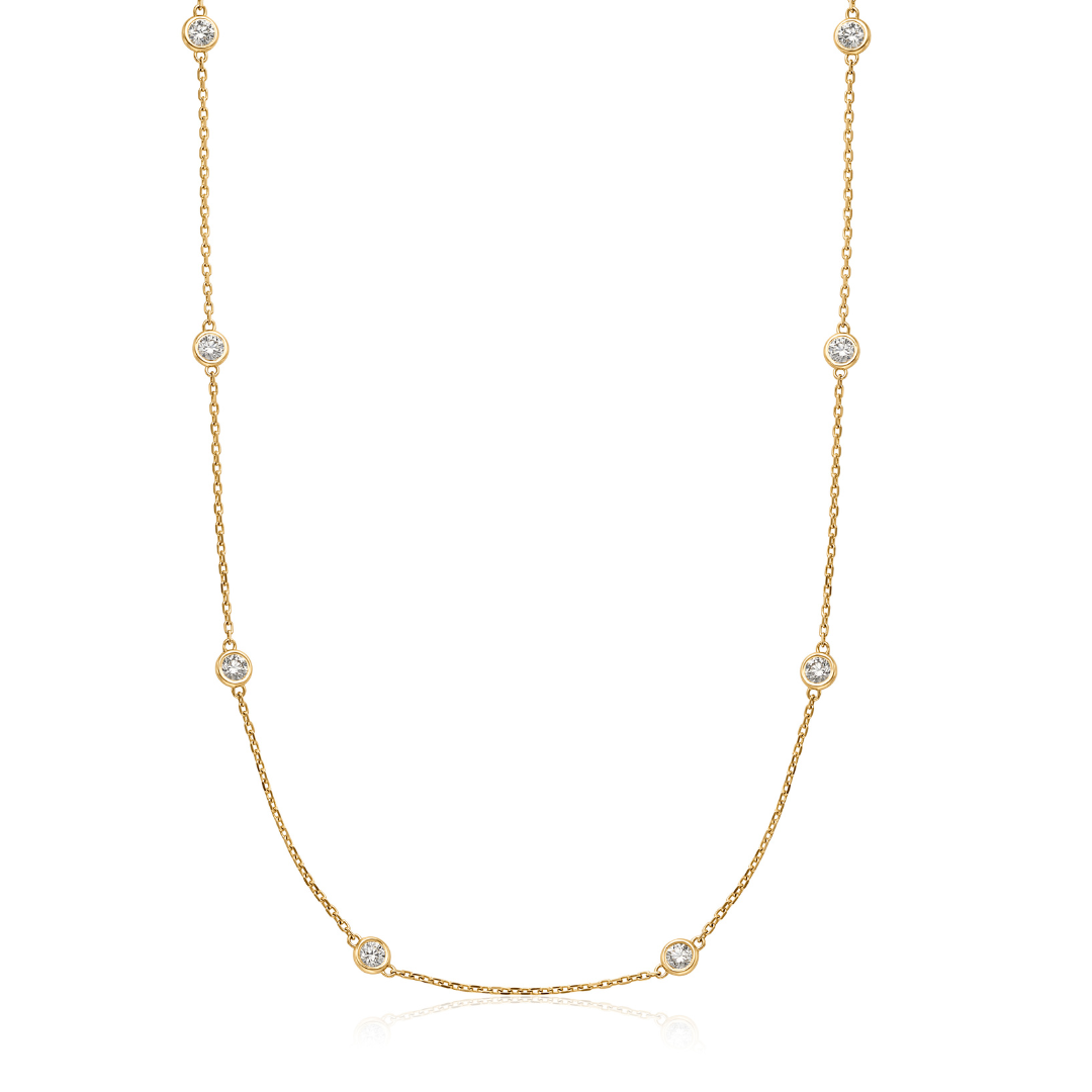 14KY Diamond by the Yard Necklace