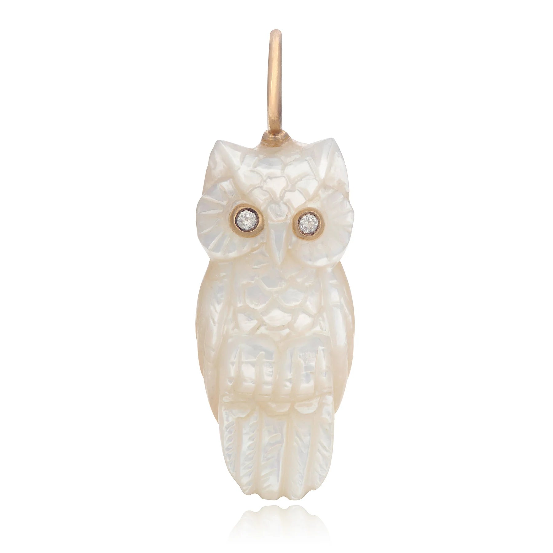 Snowy Mother Of Pearl Owl