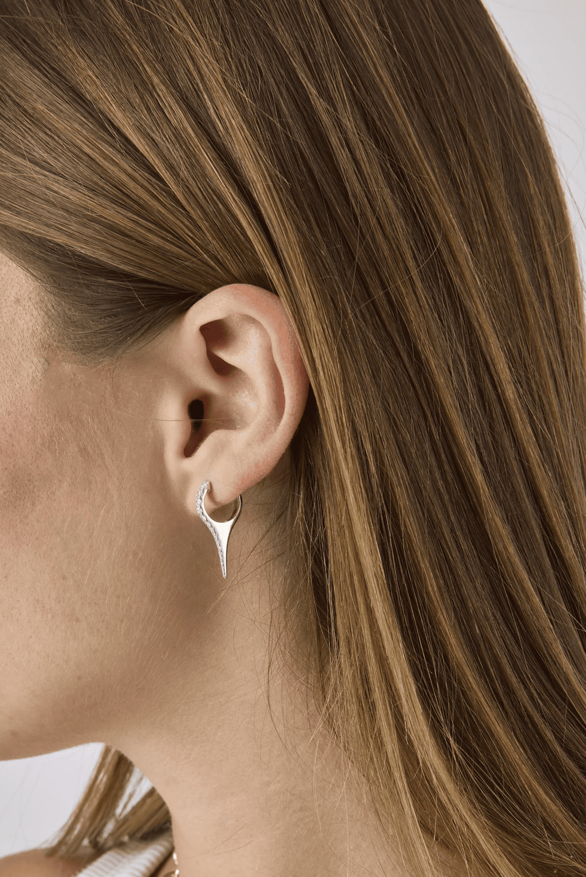 14KW Diamond Spike Earrings