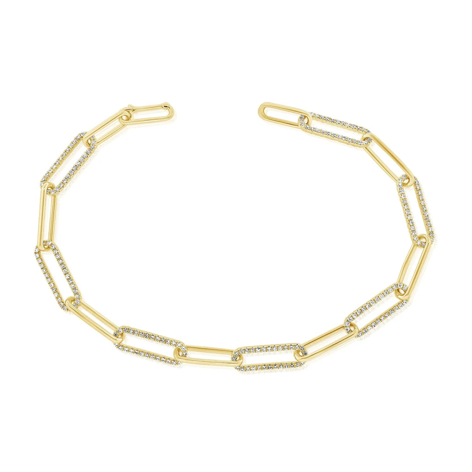 14KY Diamond Link Bracelet