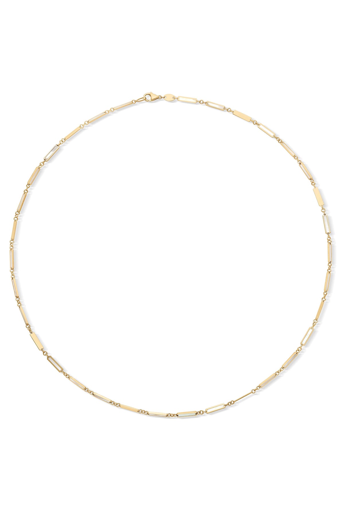 14KY Mother of Pearl Inlaid Chain
