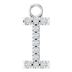 14K Diamond Letter Necklace