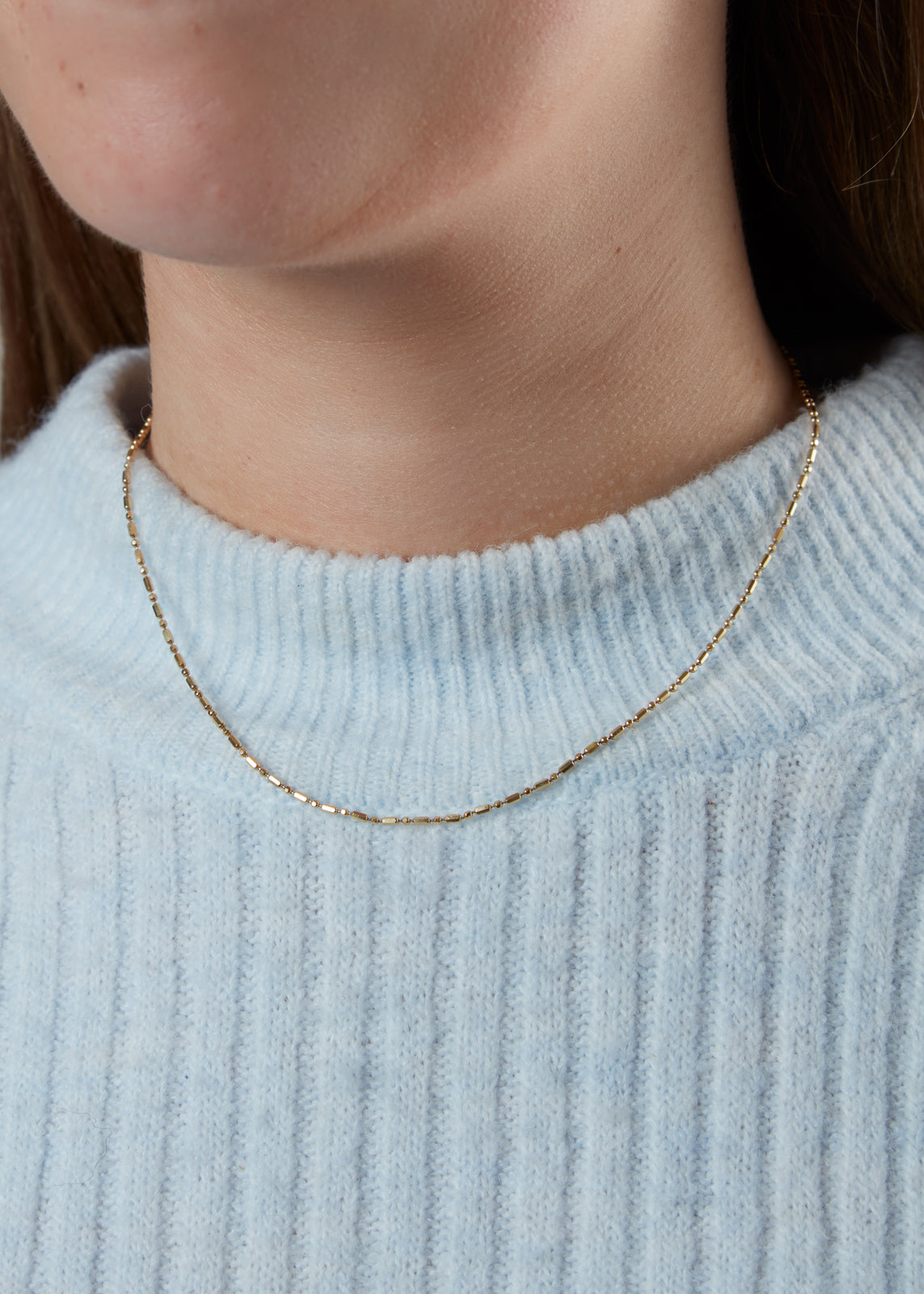 14KY 11.5mm Bar Bead Chain