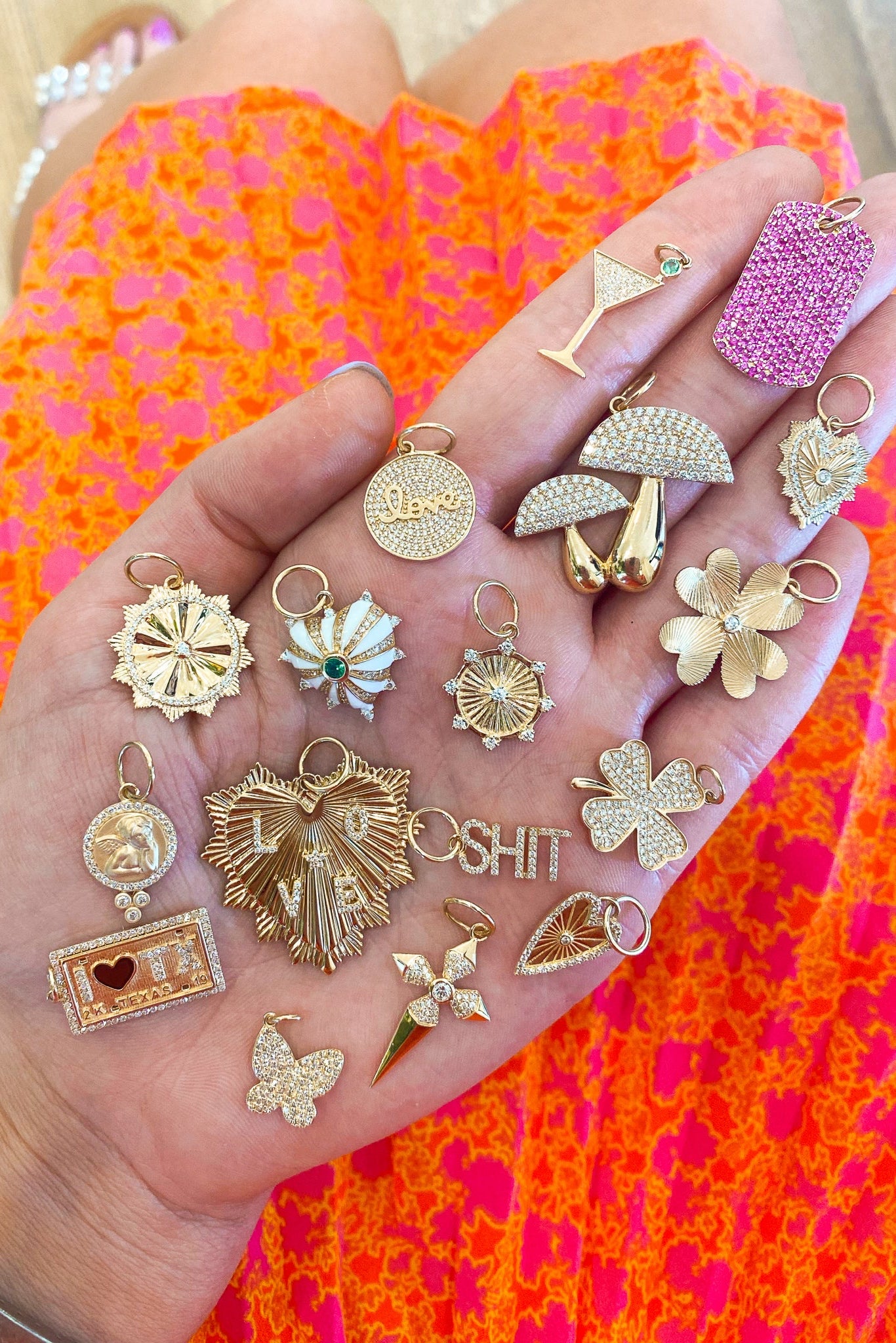 14KY Mushroom Charm
