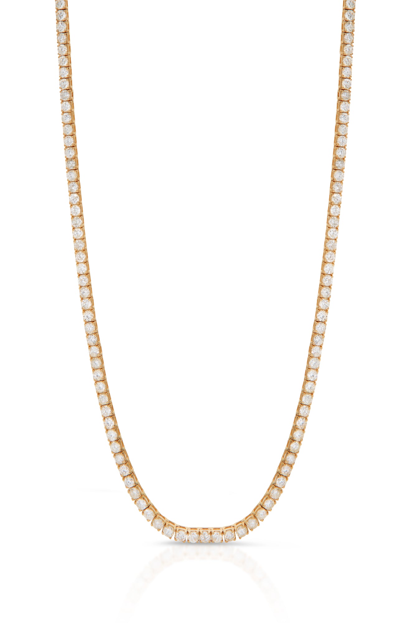 14KY Diamond Tennis Necklace 6.5 TDW