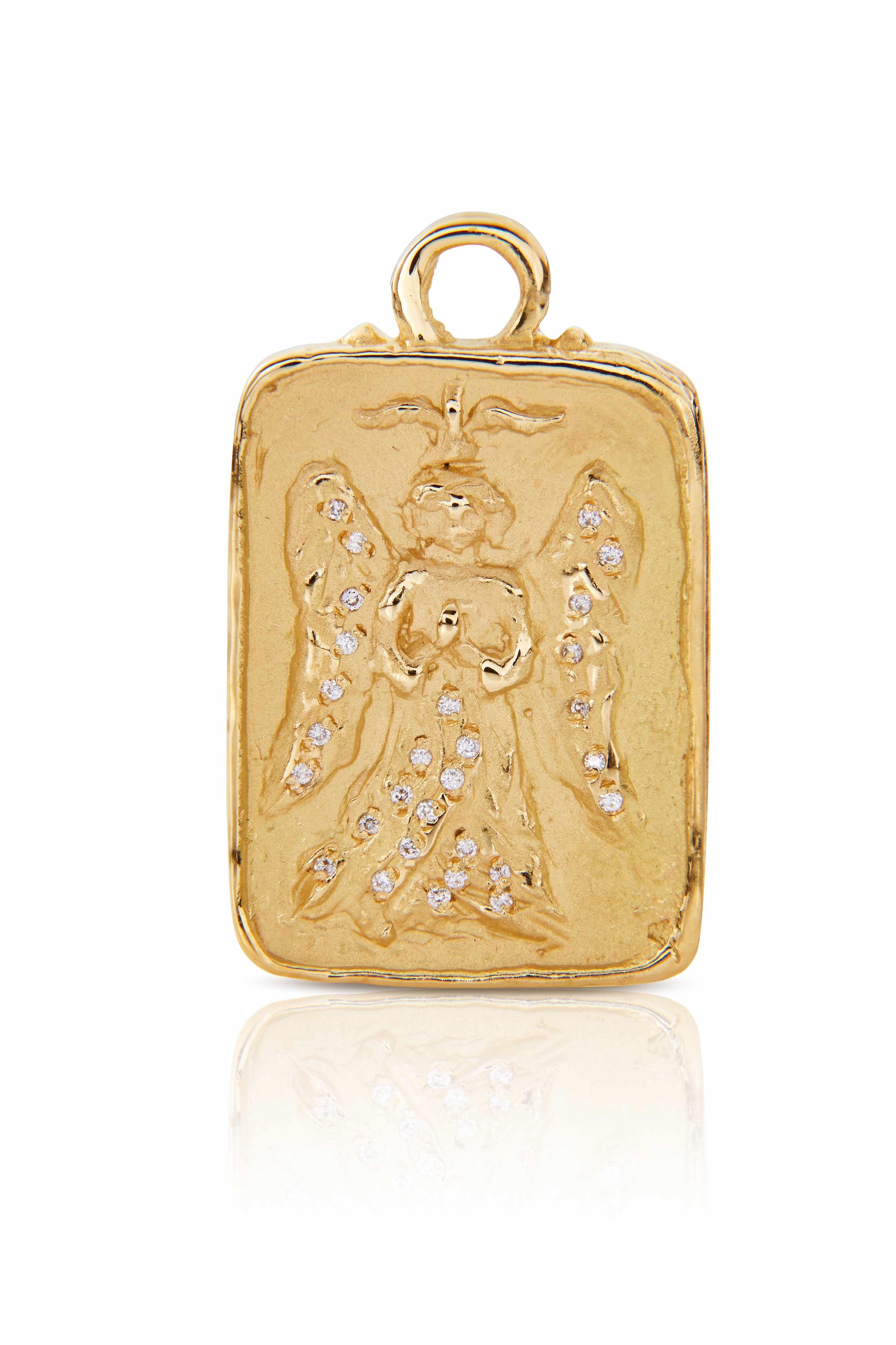 18KY Archangel Michael Charm