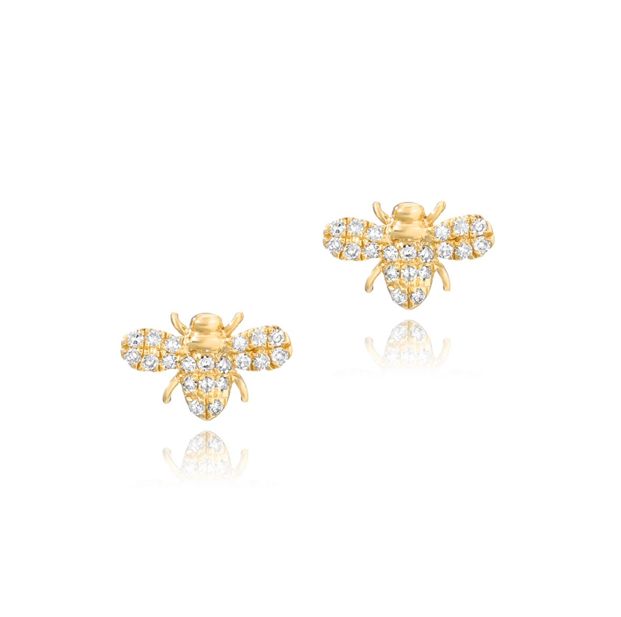 14KY Petite Bee Earrings