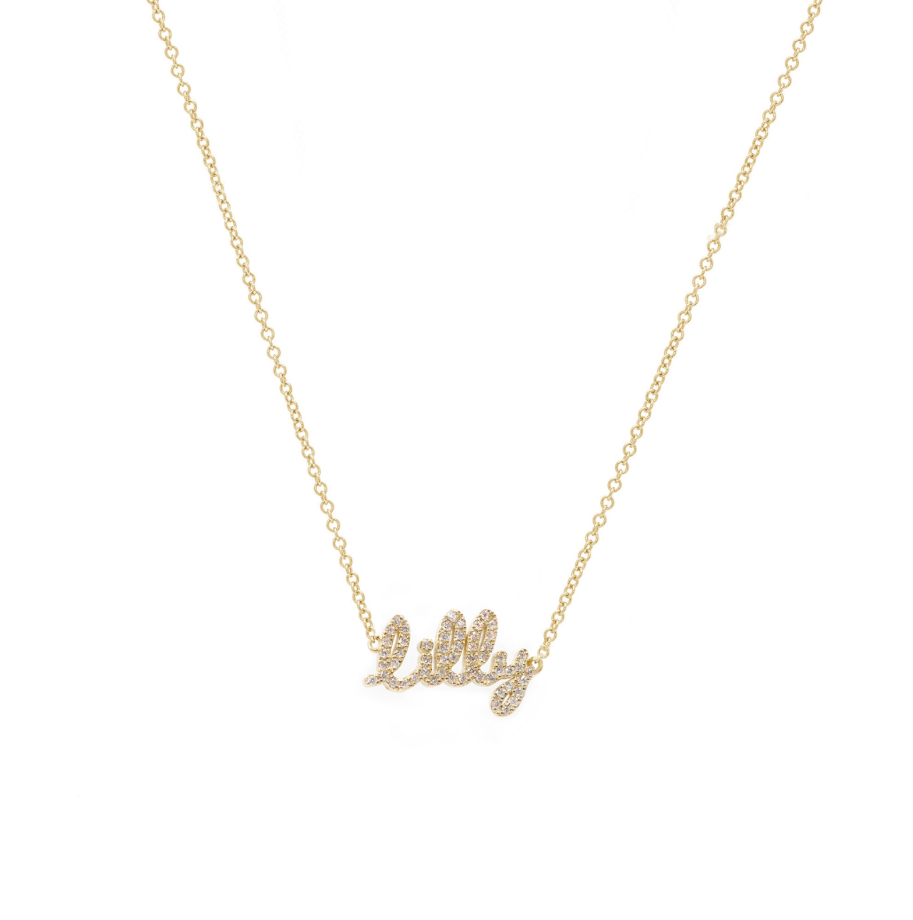 14K Tiny Treasures Name Necklace