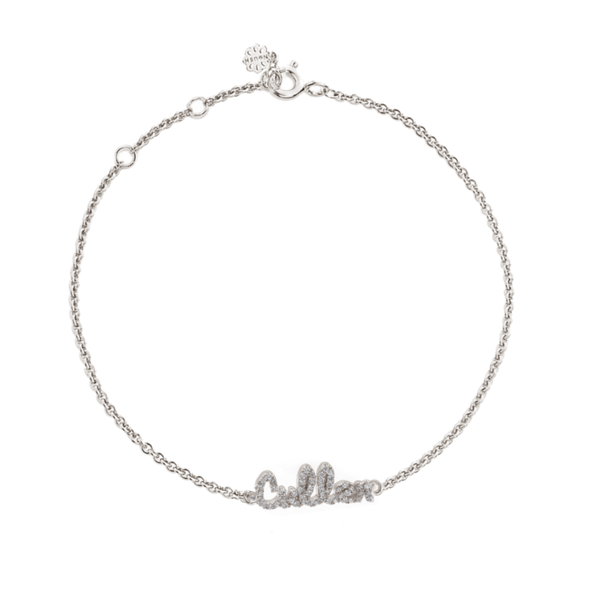 14K Tiny Treasures Diamond Name Bracelet