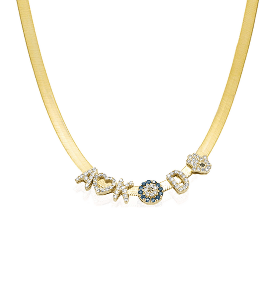 14K Personalized Liquid Gold Necklace