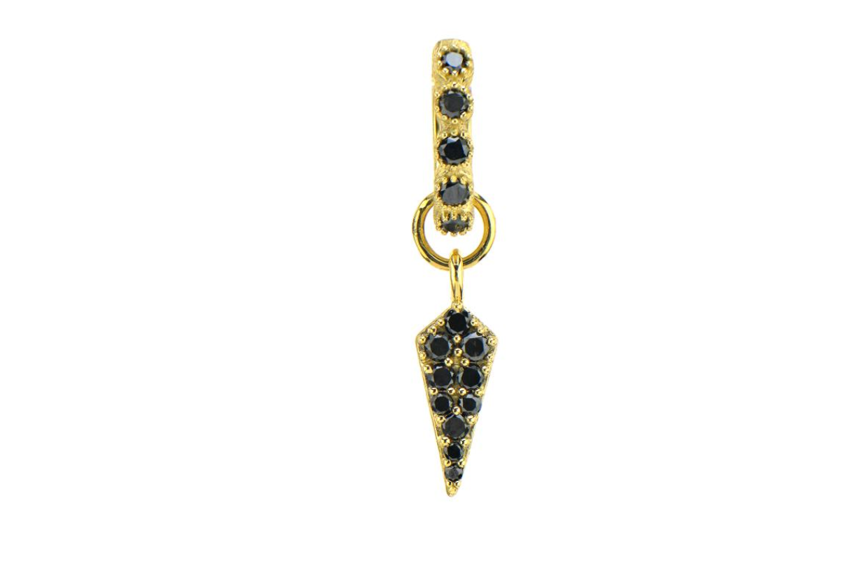 Petite Diamond Dagger Charm-Earrings-Jude Frances-Yellow/Diamond-Susan Saffron Jewelry