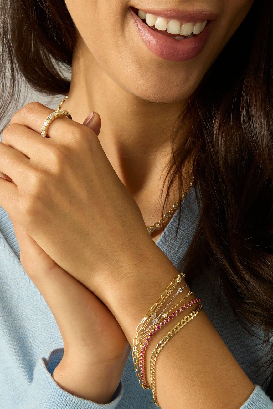 14KY Ruby Tennis Bracelet