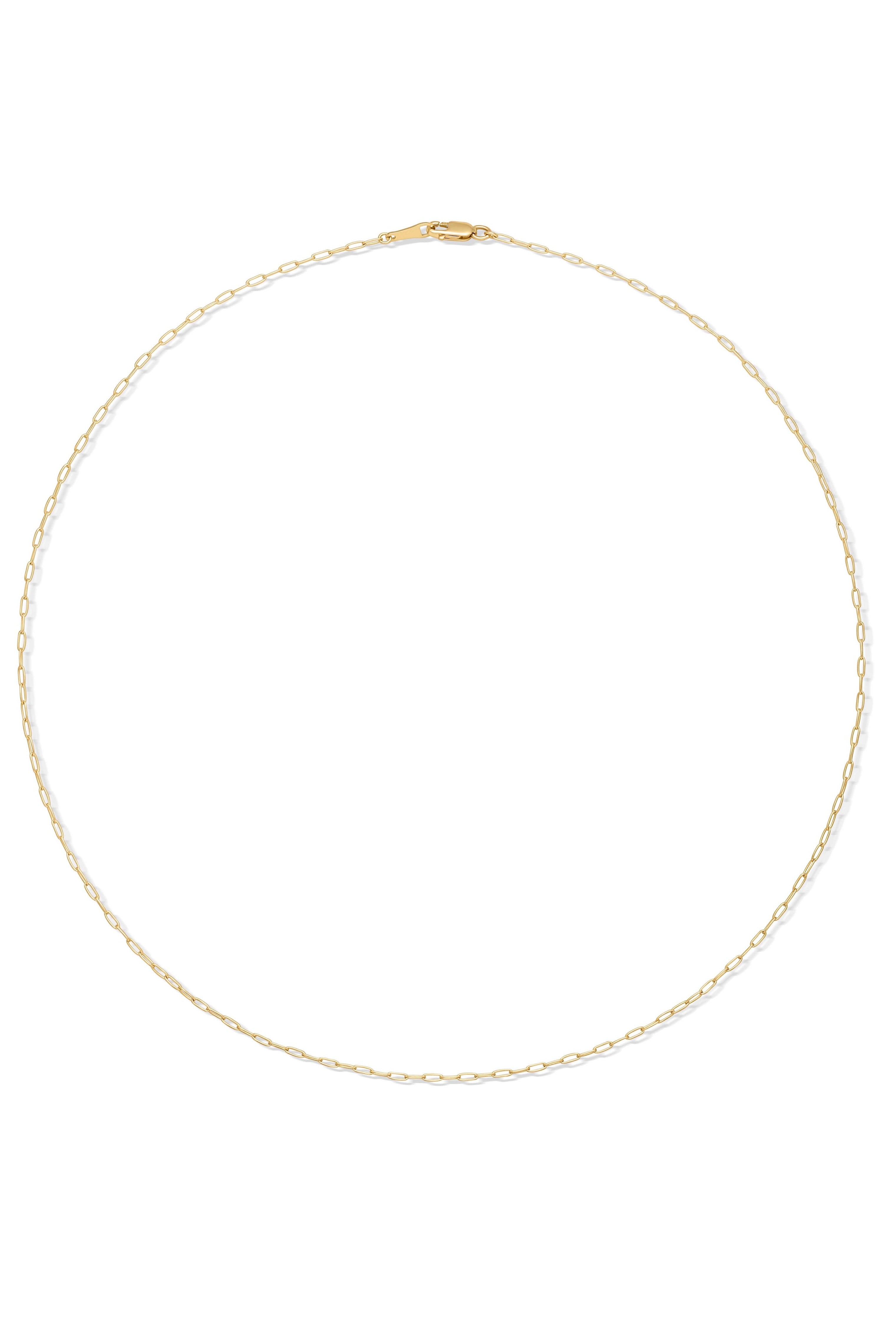 14KY Petite Paperclip Chain