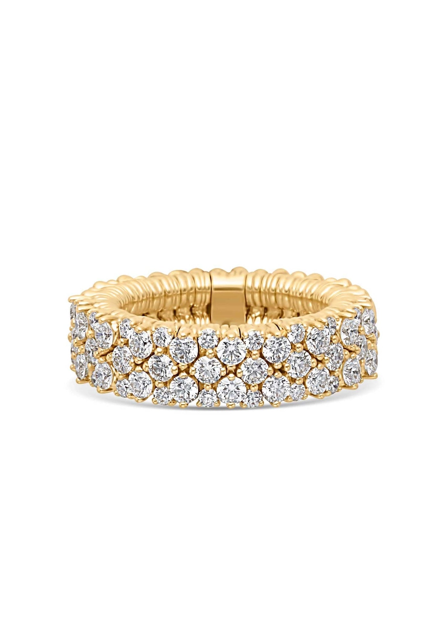 18KY Cashmere Diamond Stretch Ring