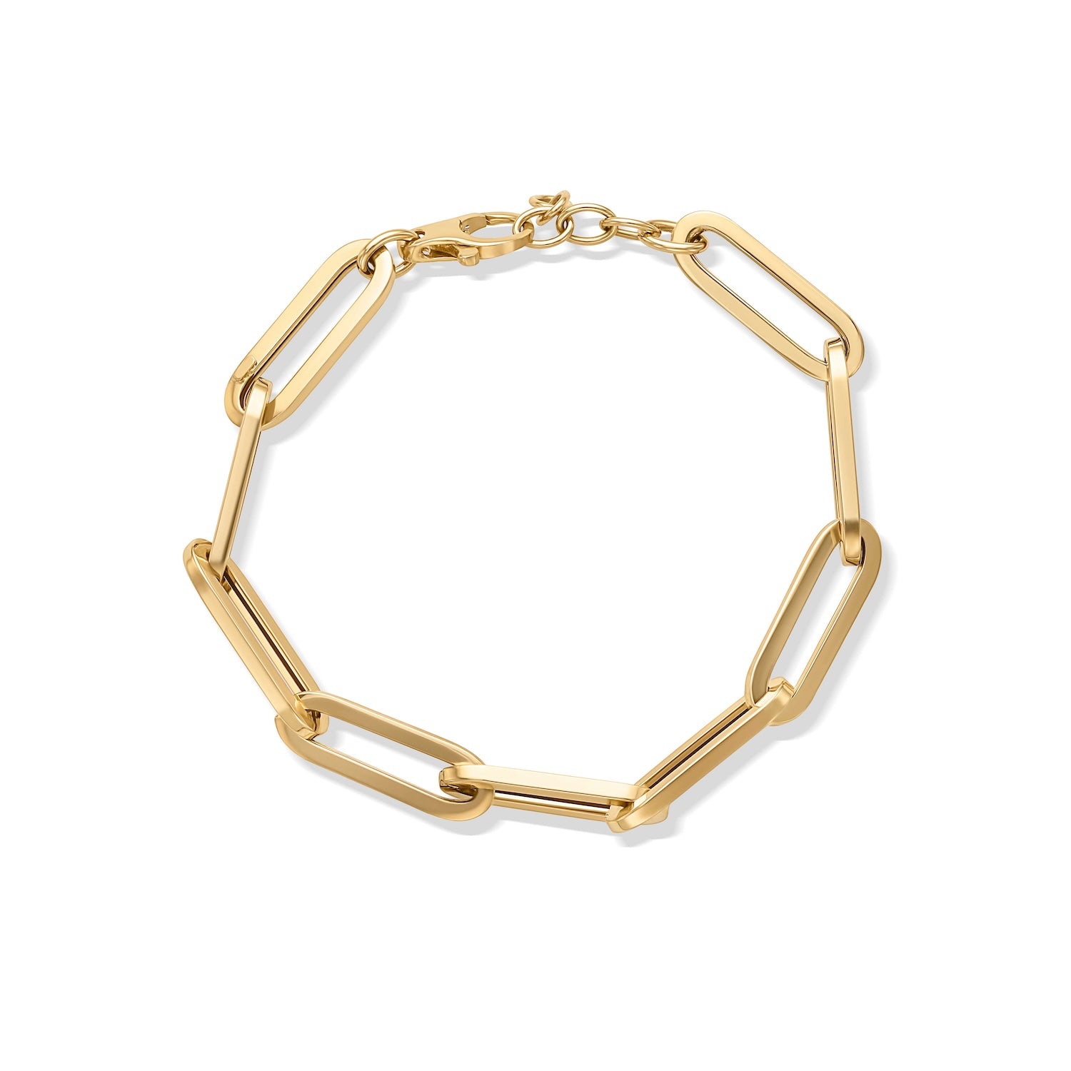 14KY Flat Link Bracelet