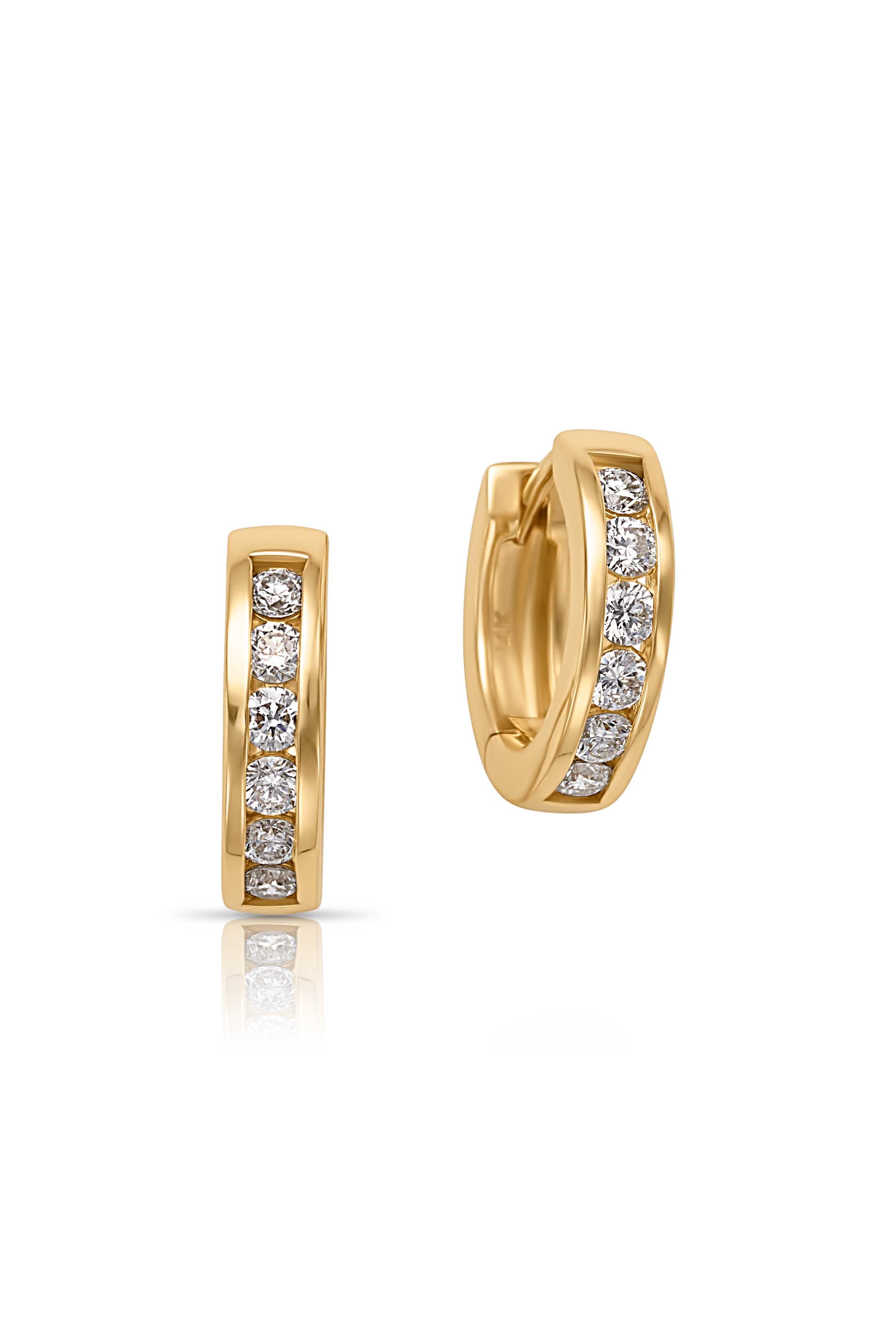 14KY Large Channel Set Huggies