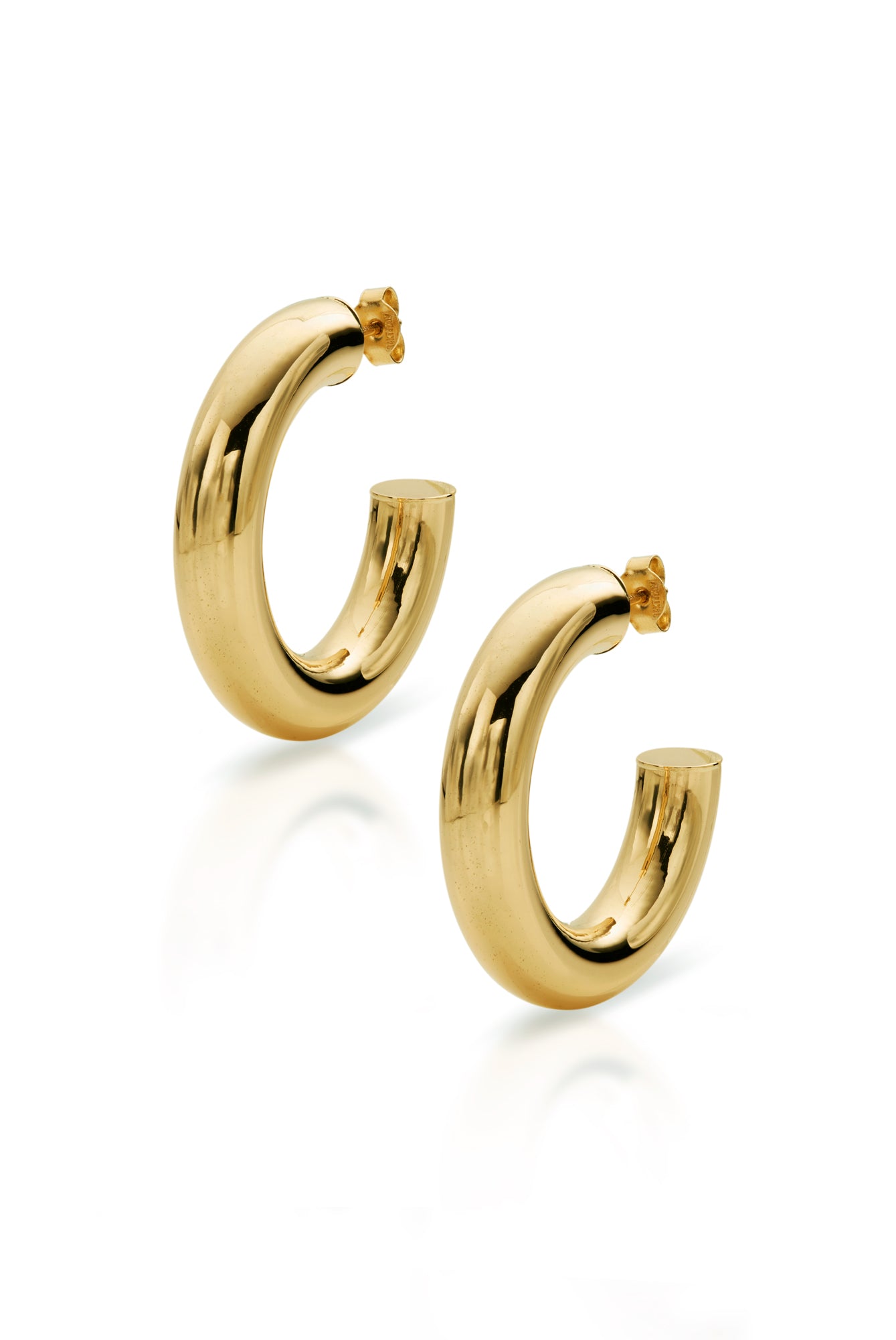 14KY Medium Chubby Hoops