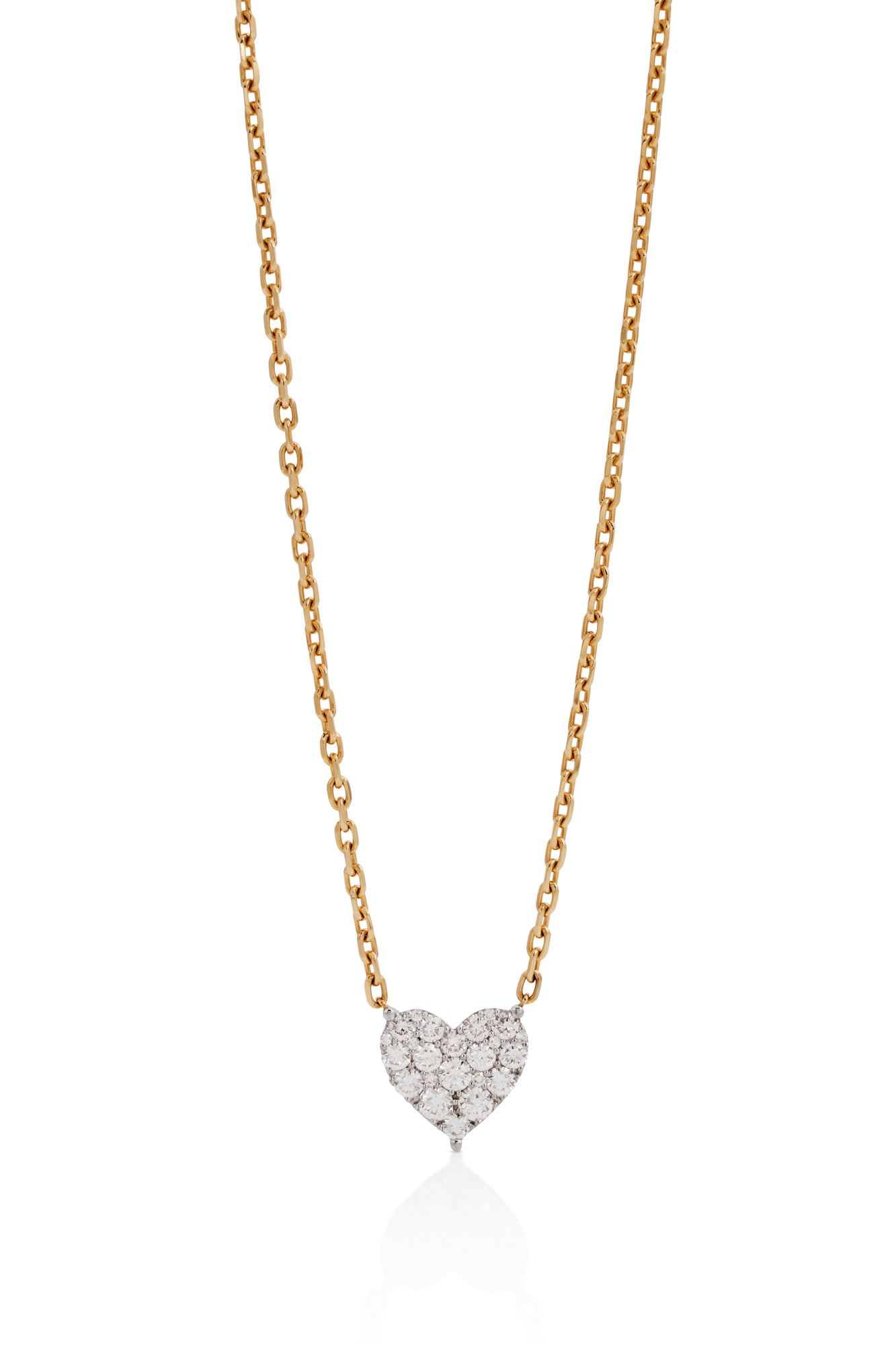 14KY Diamond Heart Necklace