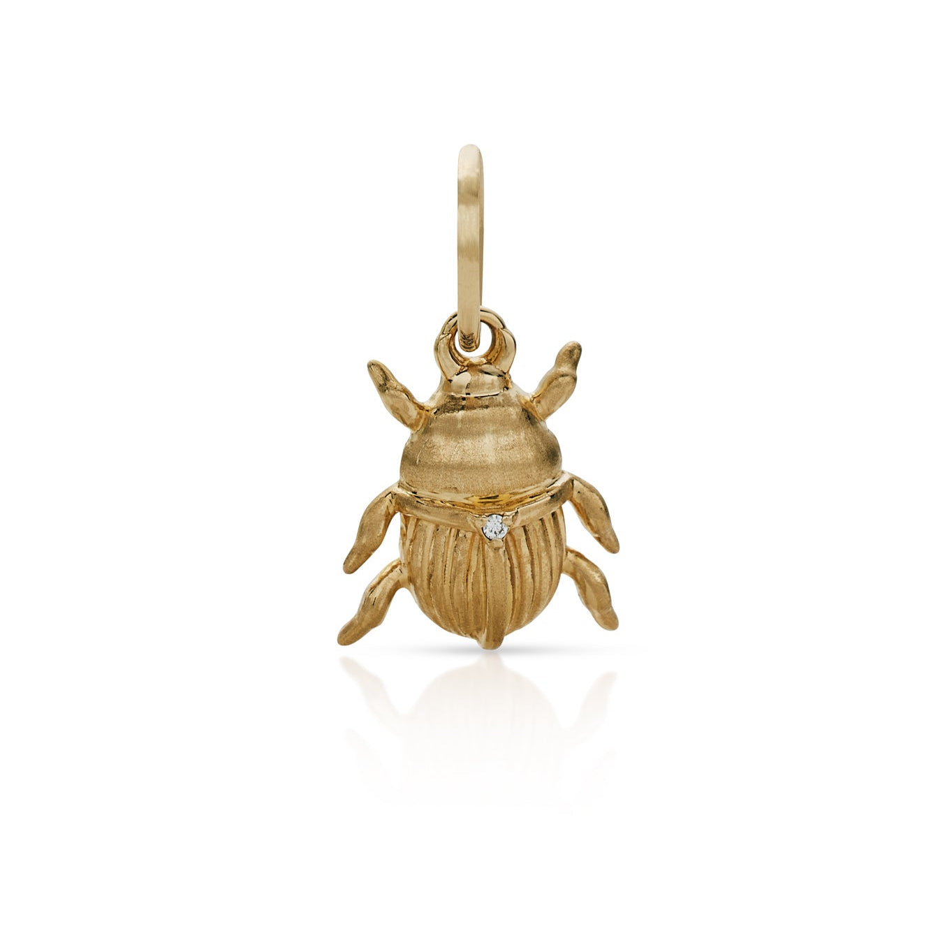 14KY Gold Scarab Charm