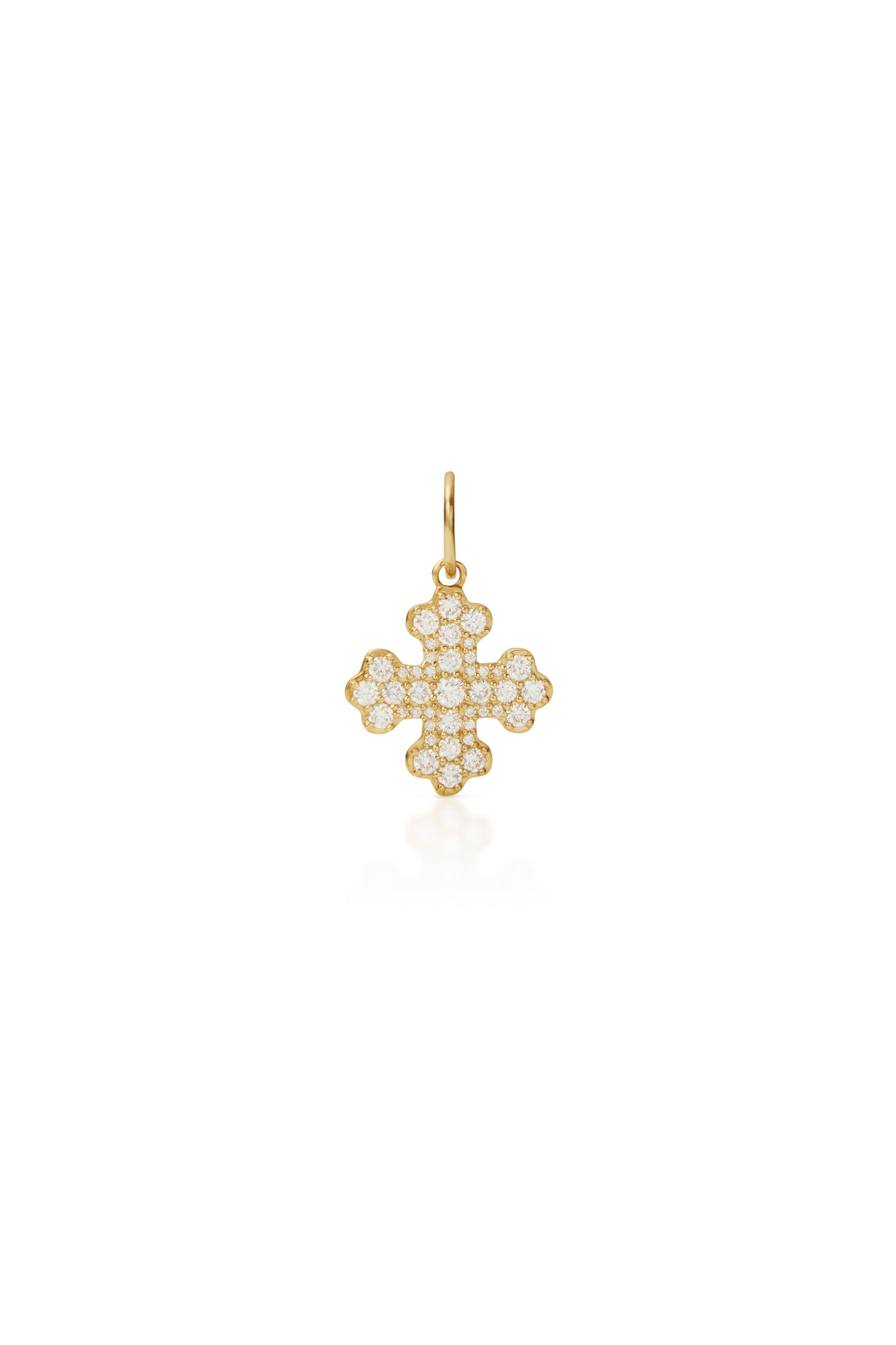 14KY Diamond Cross Pendant