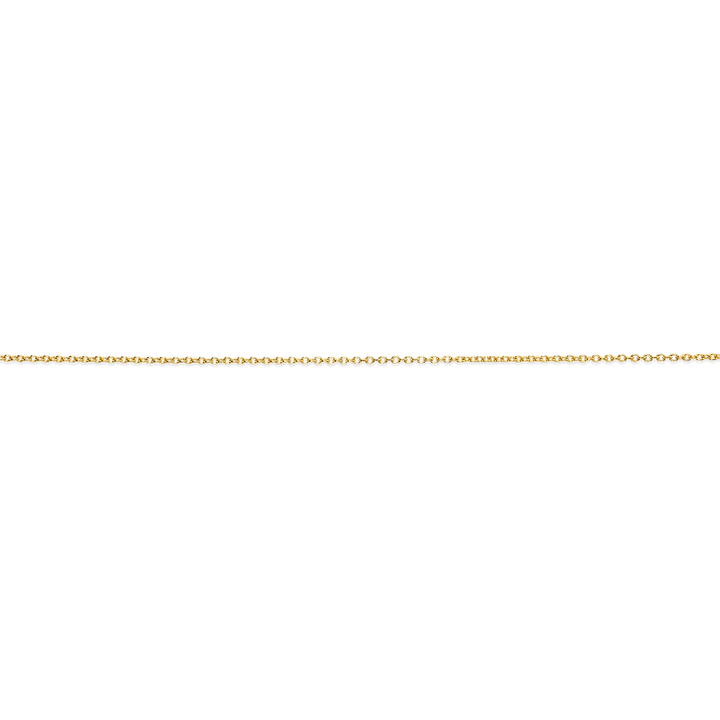 14K Yellow Gold 1.3mm Cable Chain, 16 Inch