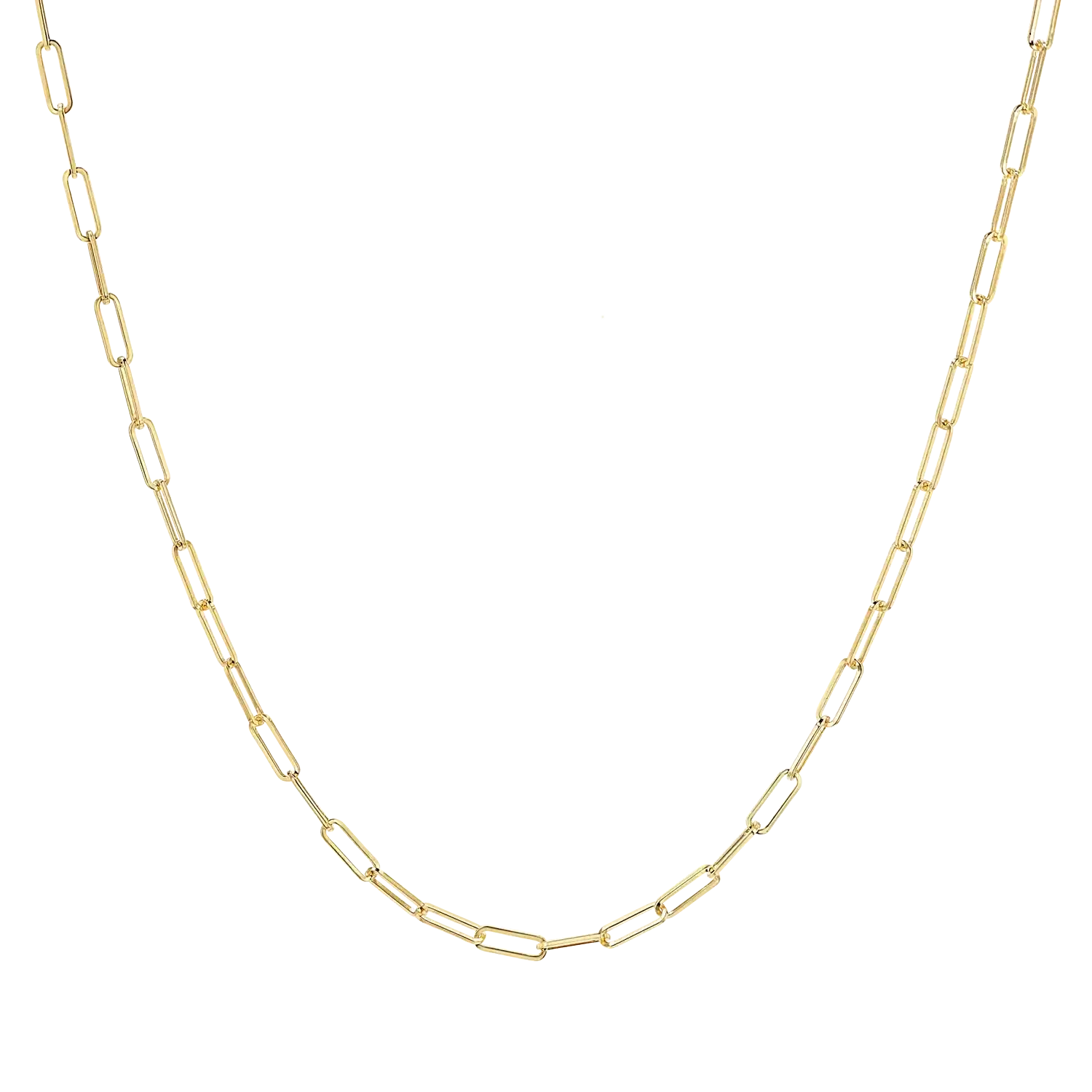 14KY 2.1mm Paper Clip Chain