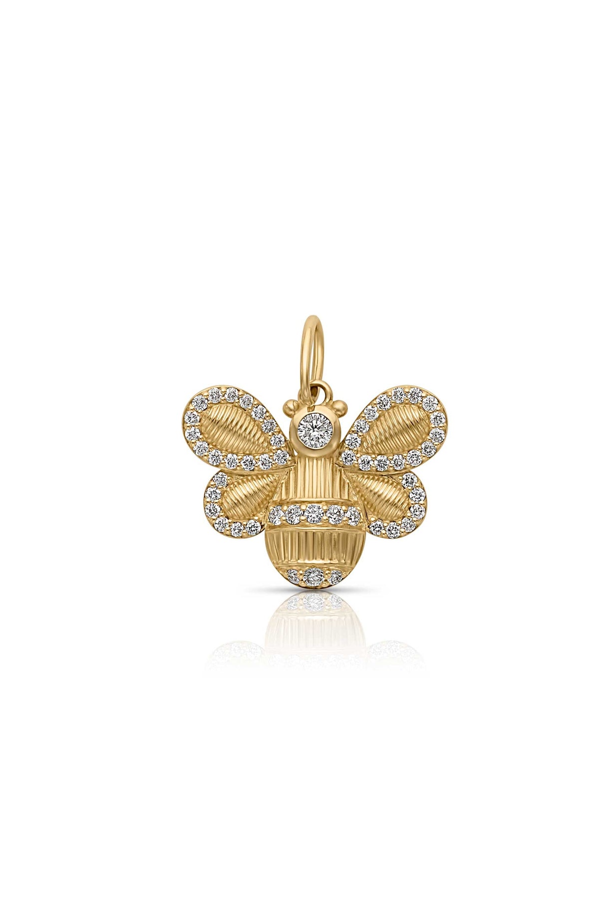 14KY Diamond Bee Charm