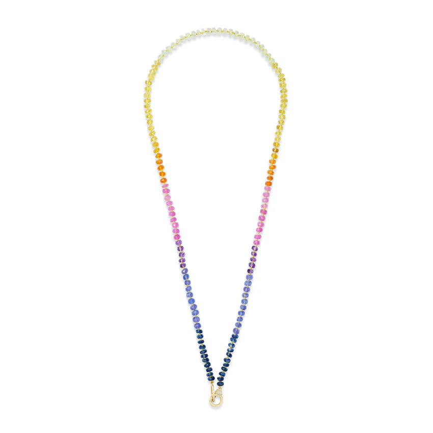 18KY Small Ziggy Beaded Necklace