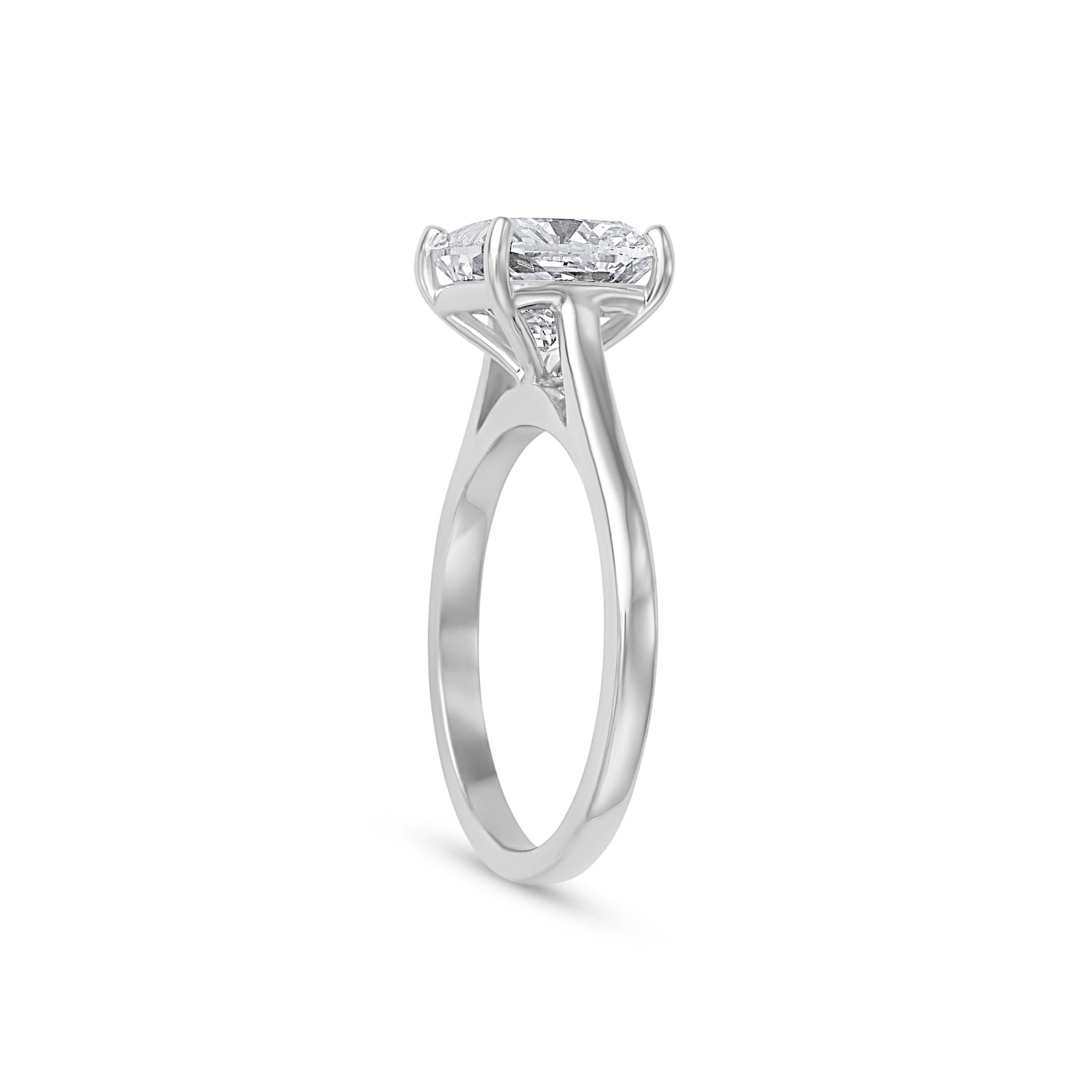 2.77CT Cushion Cut Solitaire Engagement Ring