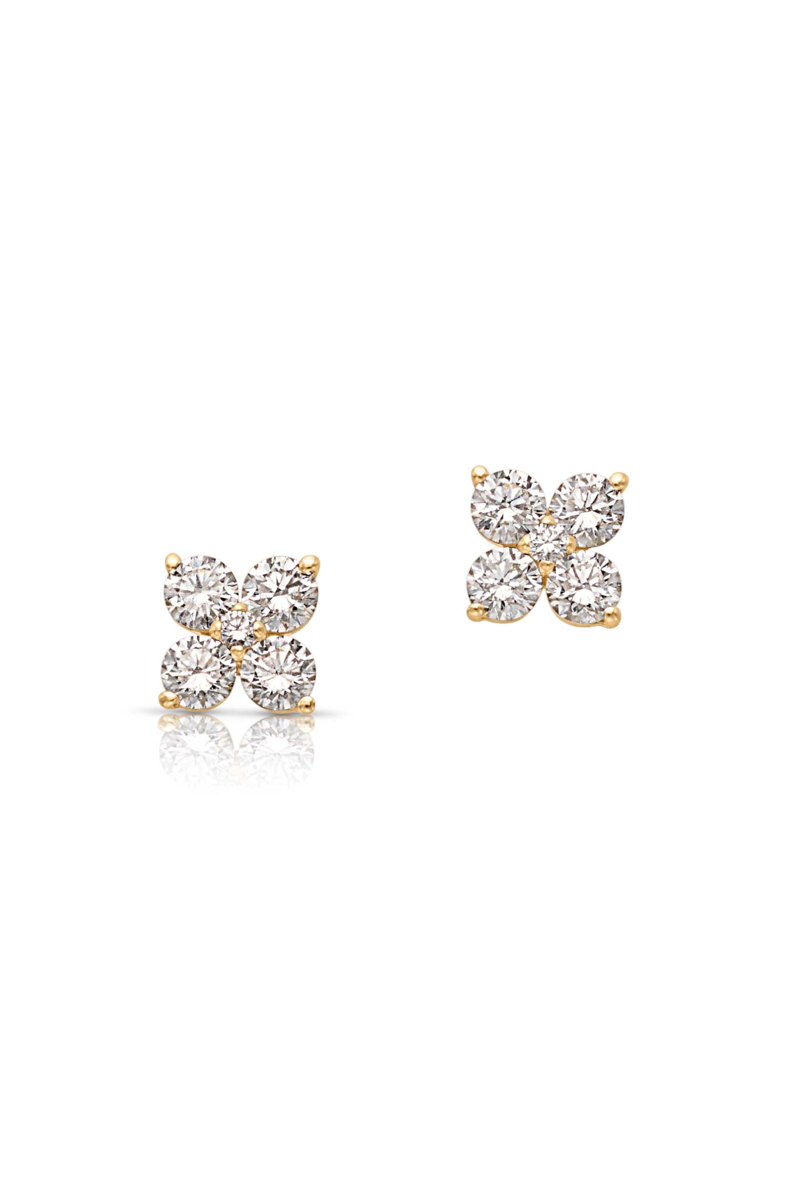 14KY Flower Studs