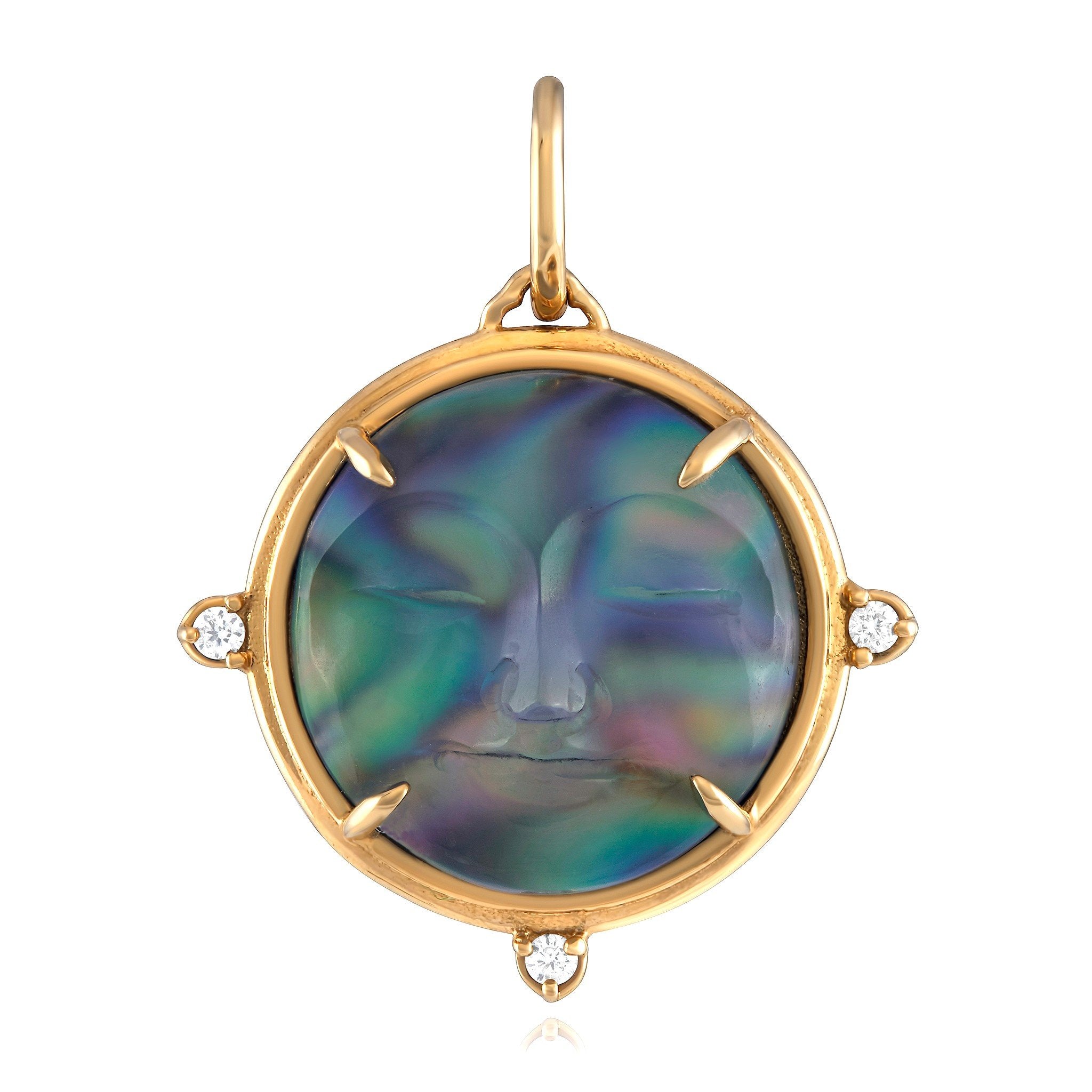 14KY Luminescent Moon Face