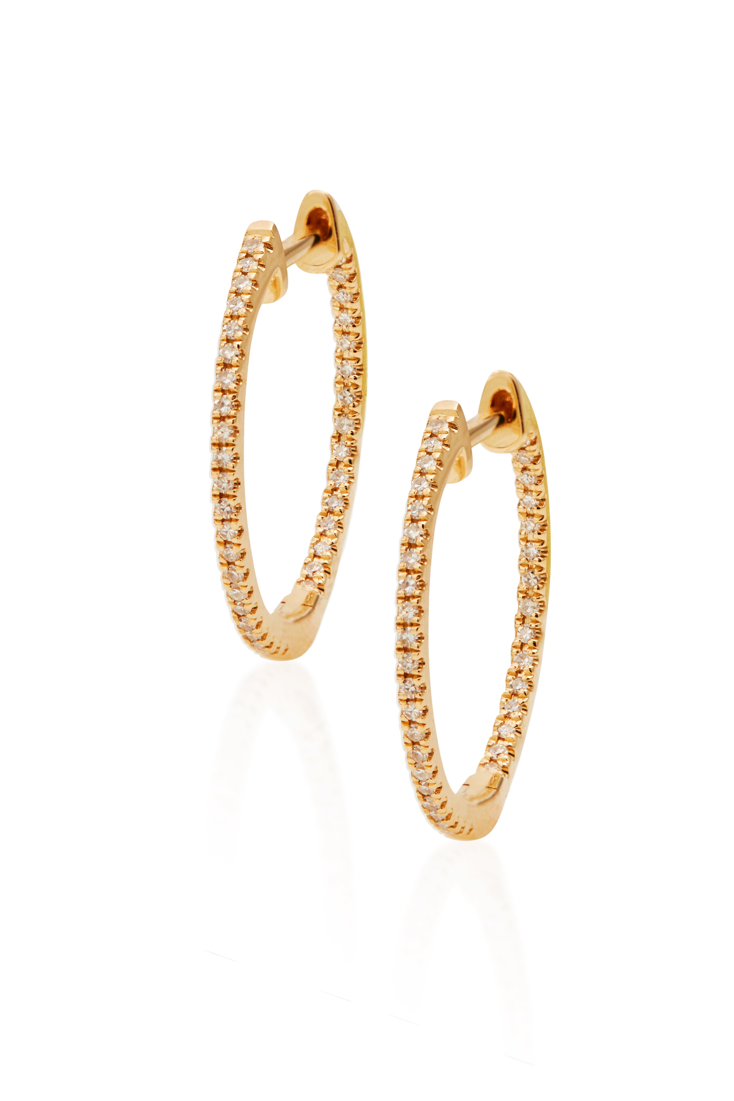 14K 15.0mm Hoop Earrings