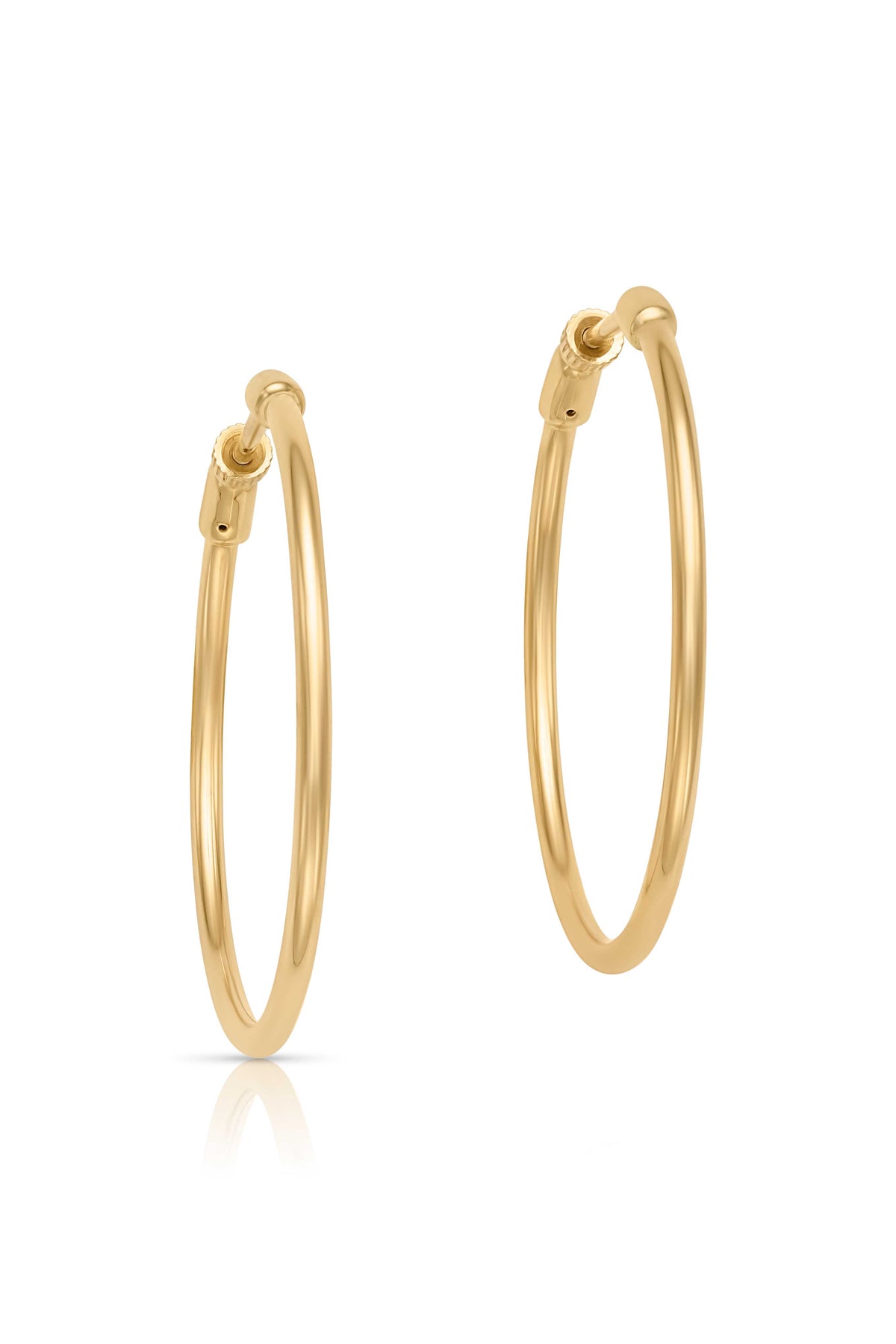14KY Classic Hoops-Earrings-Gabriel & Co.-30mm-Susan Saffron Jewelry