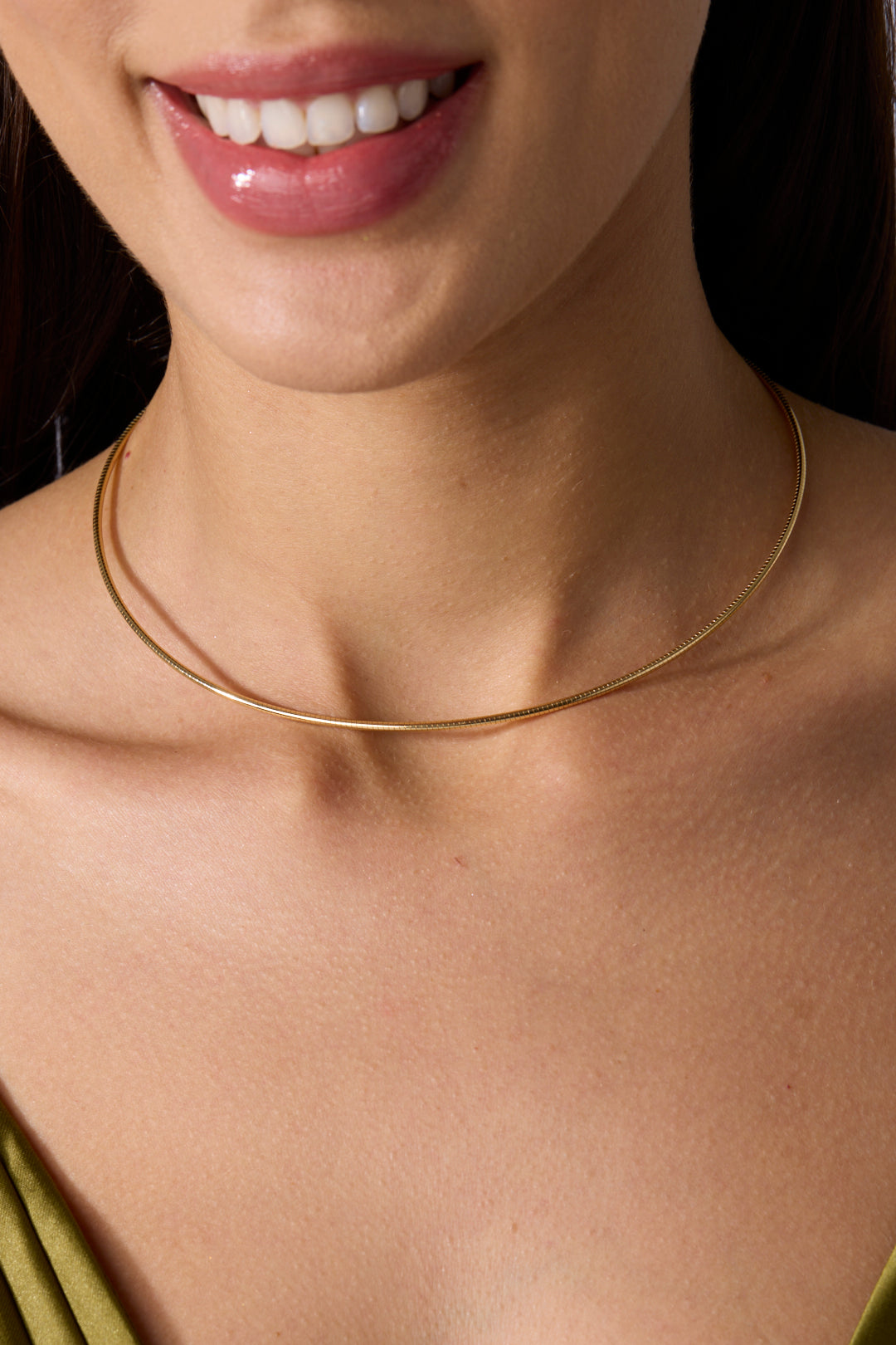 18KY 1.8mm Omega Chain