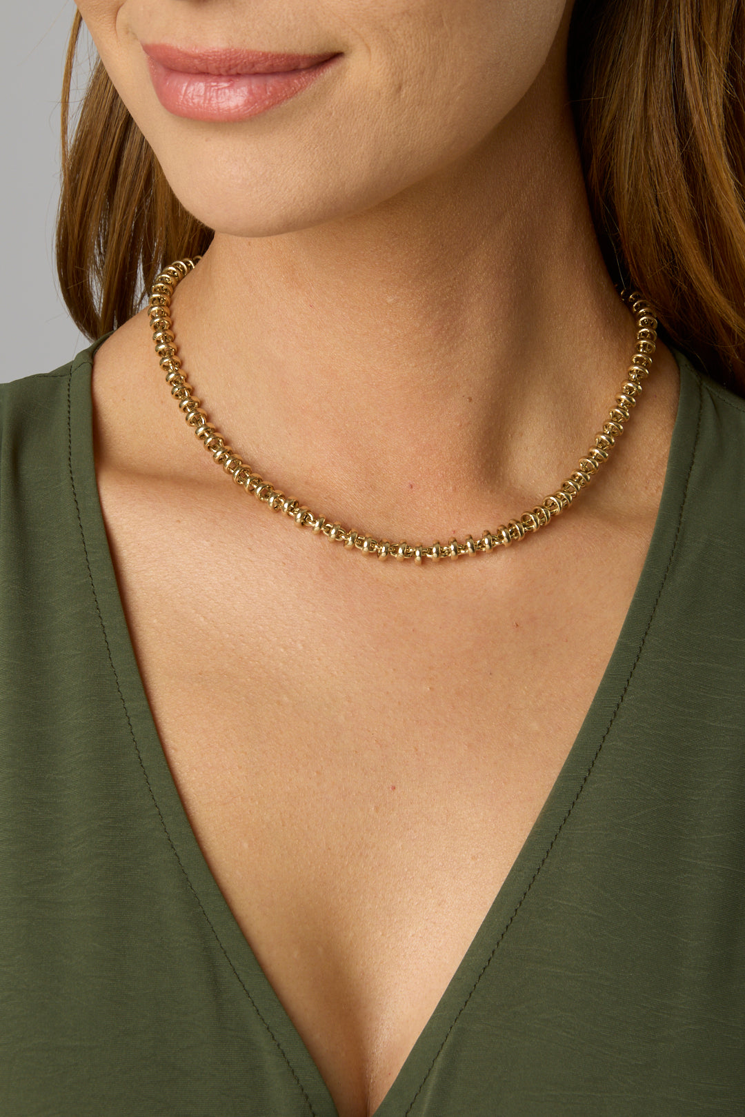 14KY Knotted Link Chain-Necklaces-Trilogy-Susan Saffron Jewelry