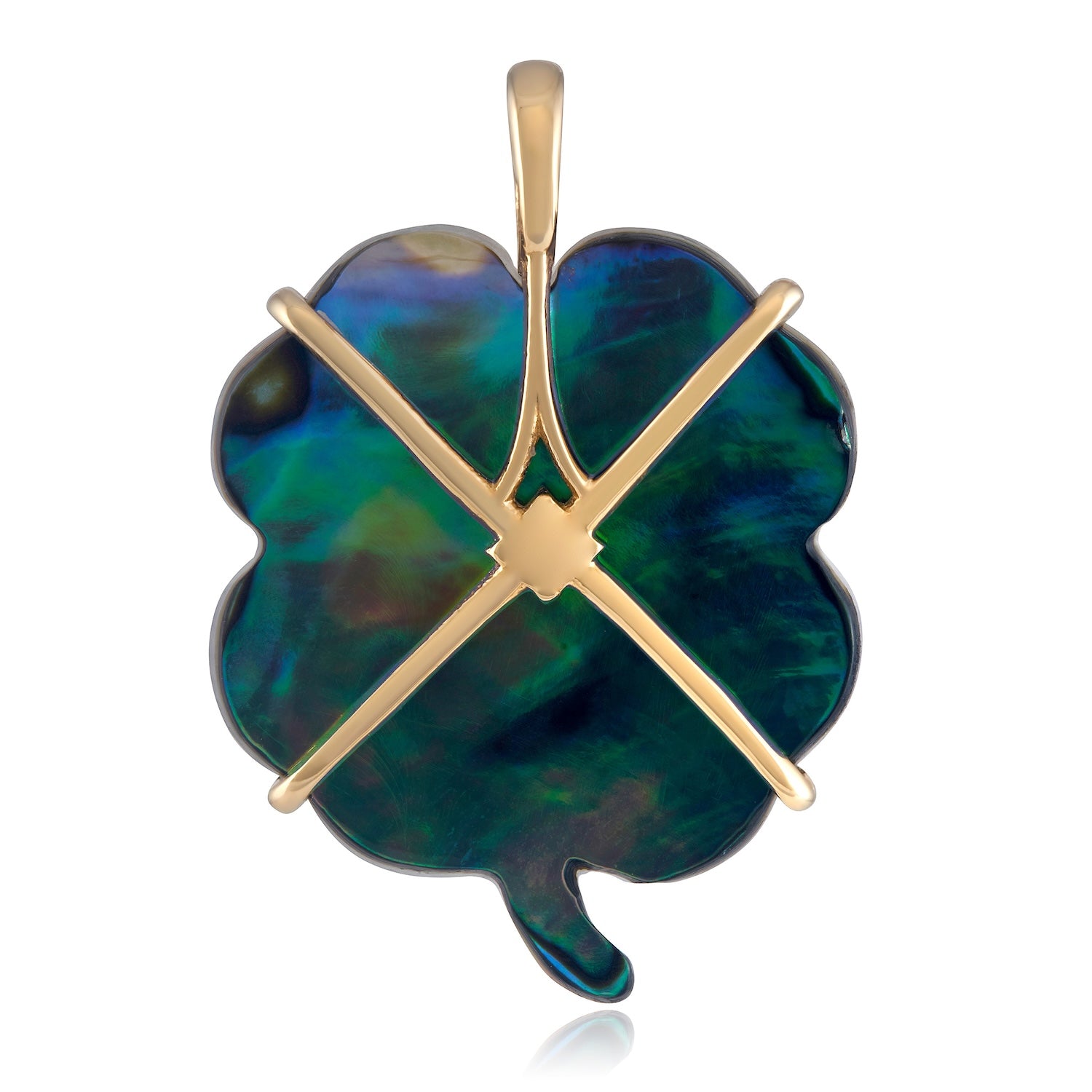 Luminescent Clover Charm-Necklaces-Maura Green-Susan Saffron Jewelry