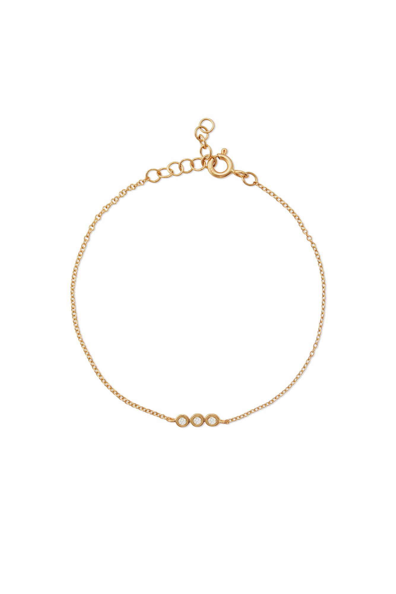 14KY Bezel Diamond Bracelet