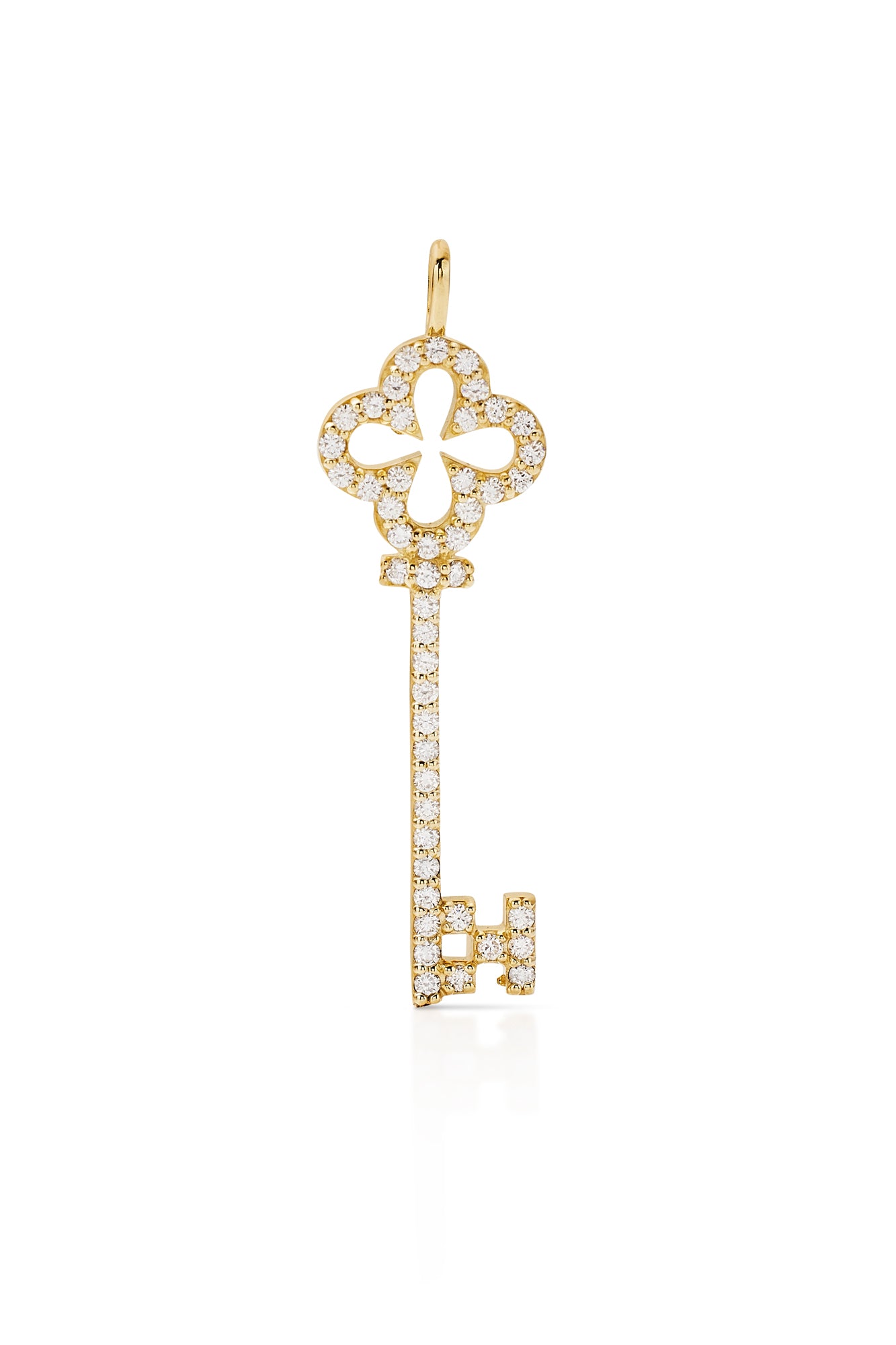 18KY Diamond Kingdom Key Charm