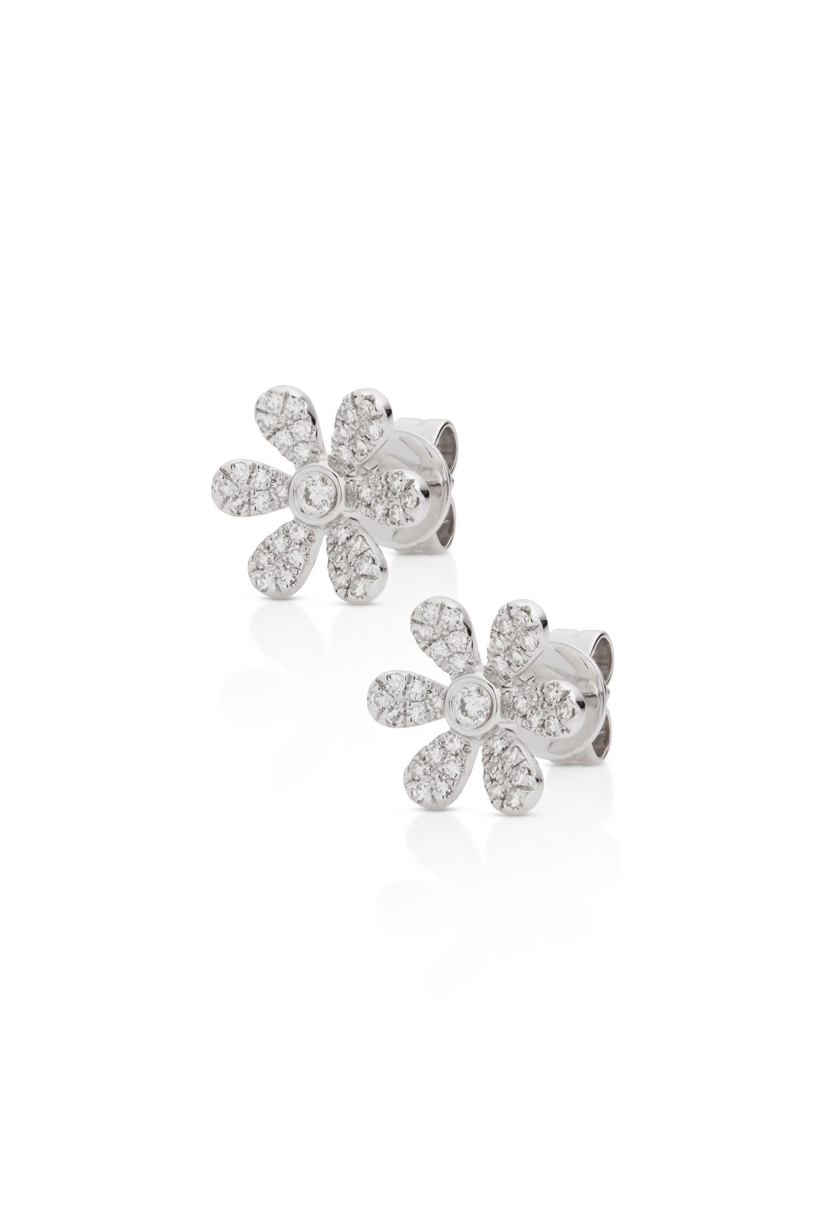 14KW Flower Diamond Studs