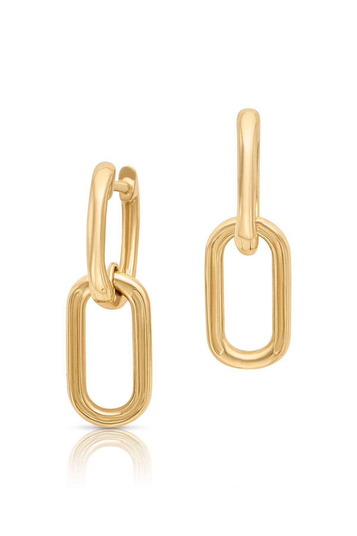 14KY Gold Link Earrings