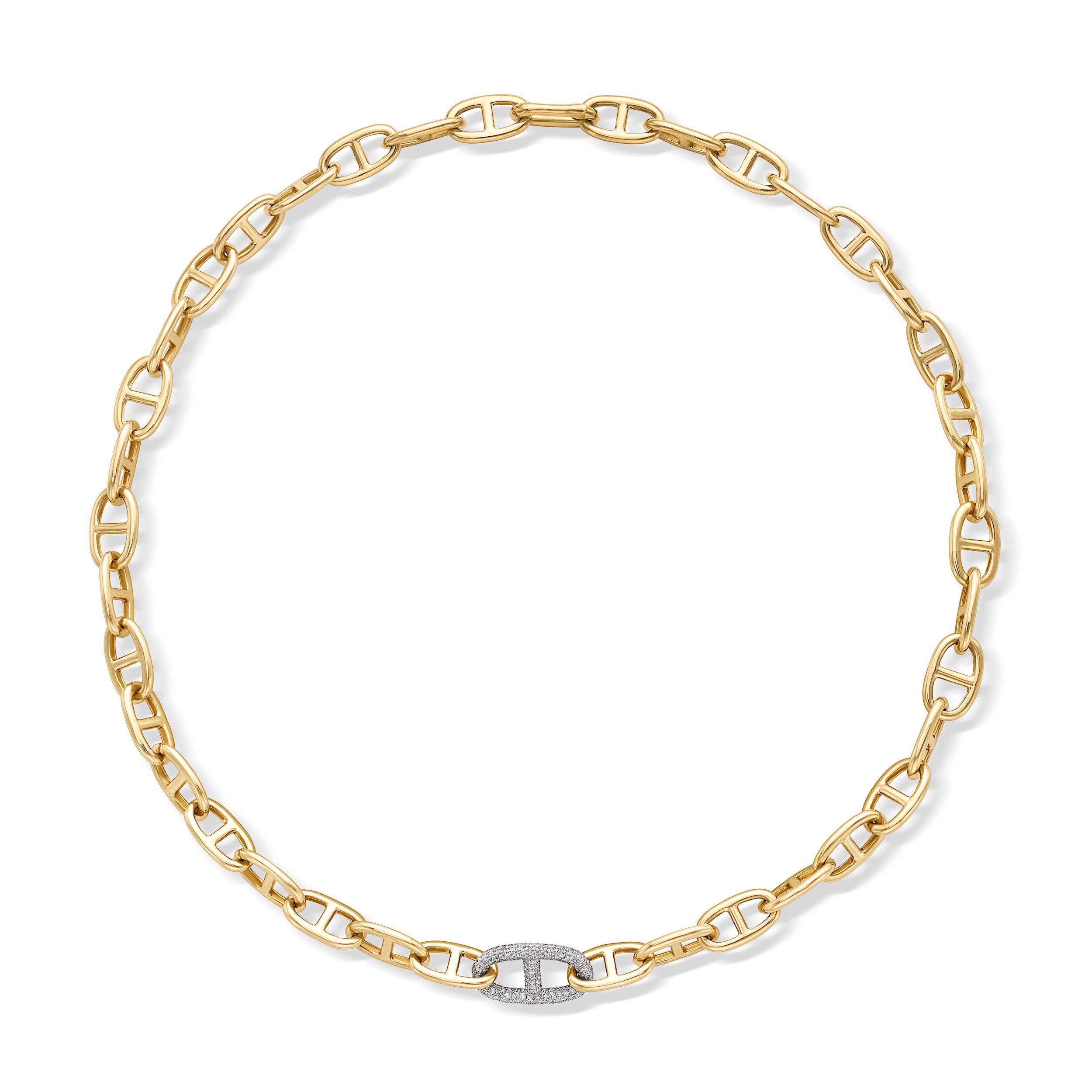 14KWY Diamond Link Necklace