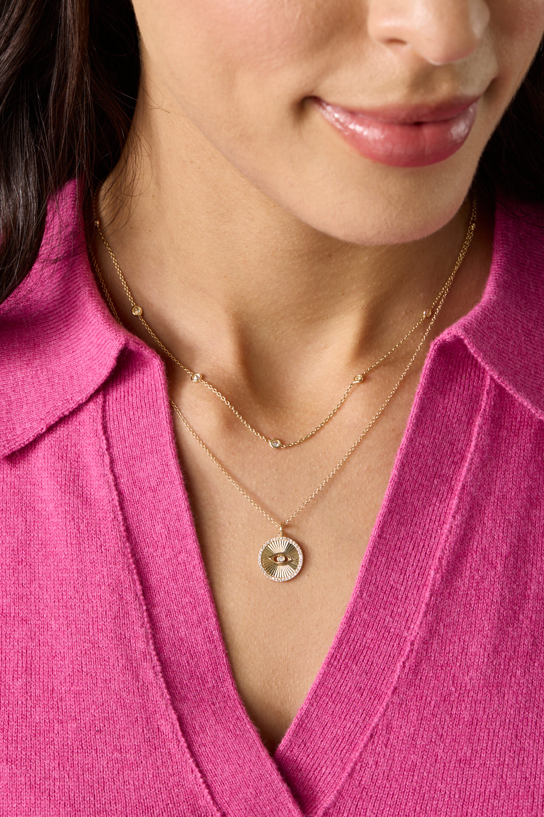 14KY Diamond by the Yard Necklace-Necklaces-Saffron Jewelry-Susan Saffron Jewelry