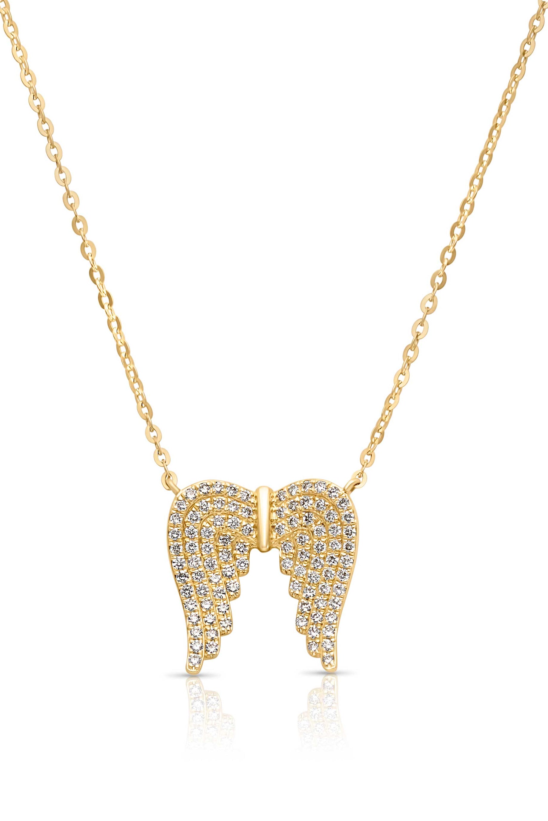 14KY Angel Wing Necklace