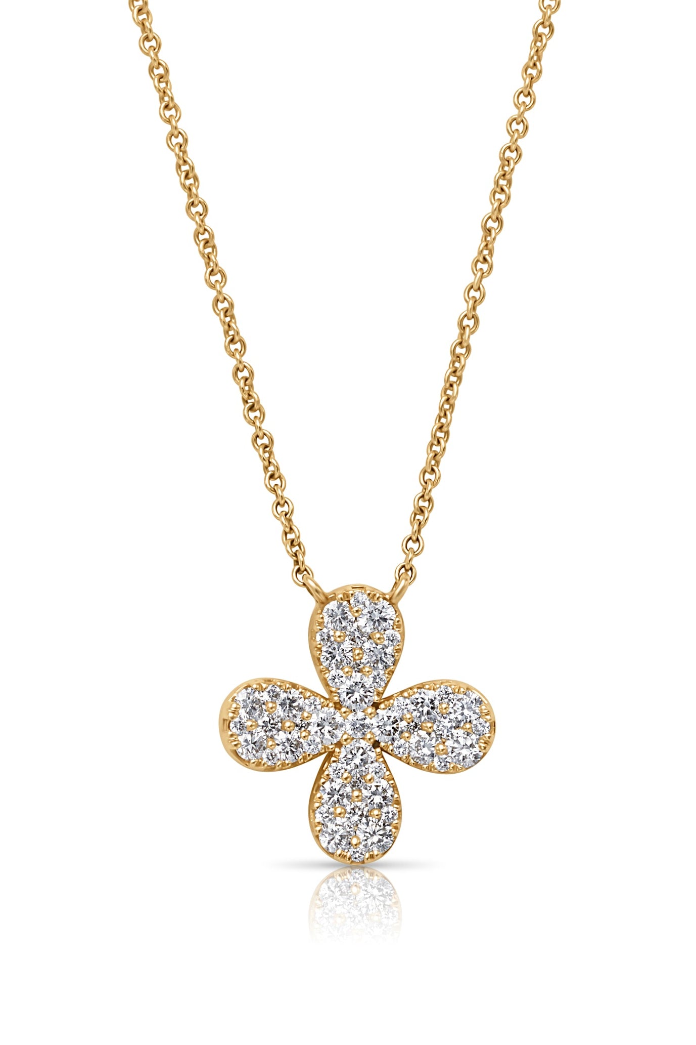 14KY Floral Necklace-Necklace-Uneek-Susan Saffron Jewelry