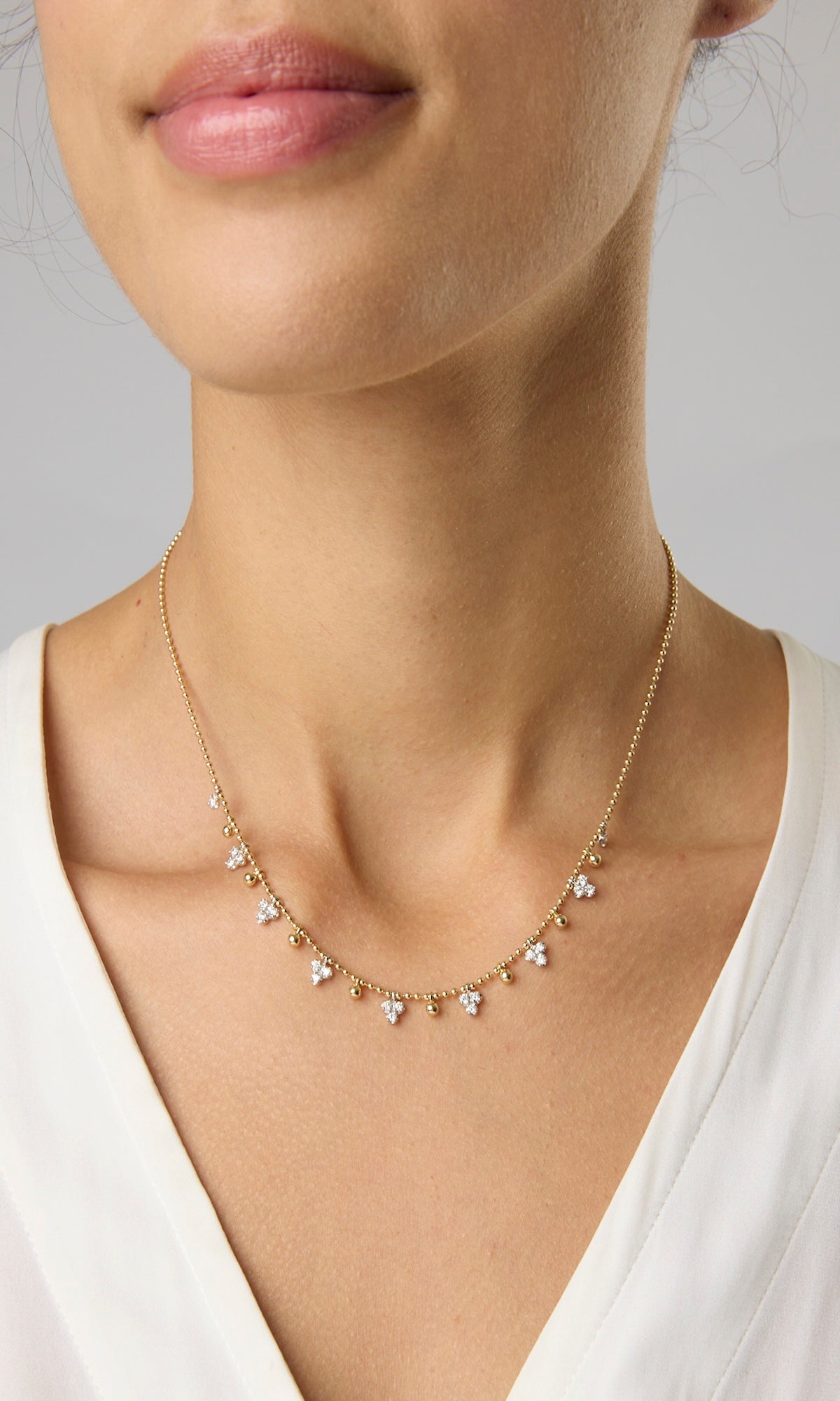 14K TT Droplet Necklace