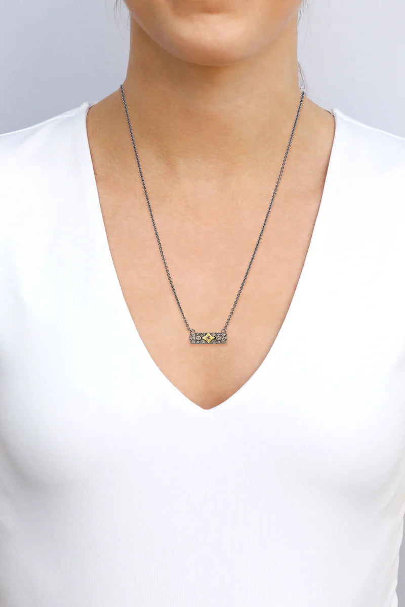 Crivelli Bar Drop Necklace
